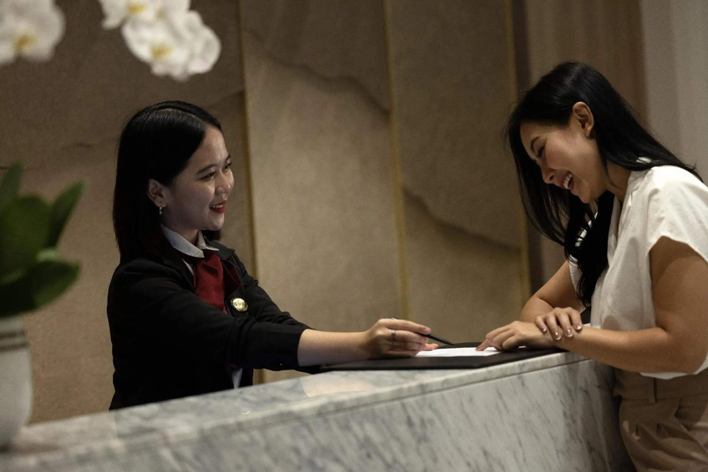 Lobby or reception in Hotel Santika Premiere Lampung