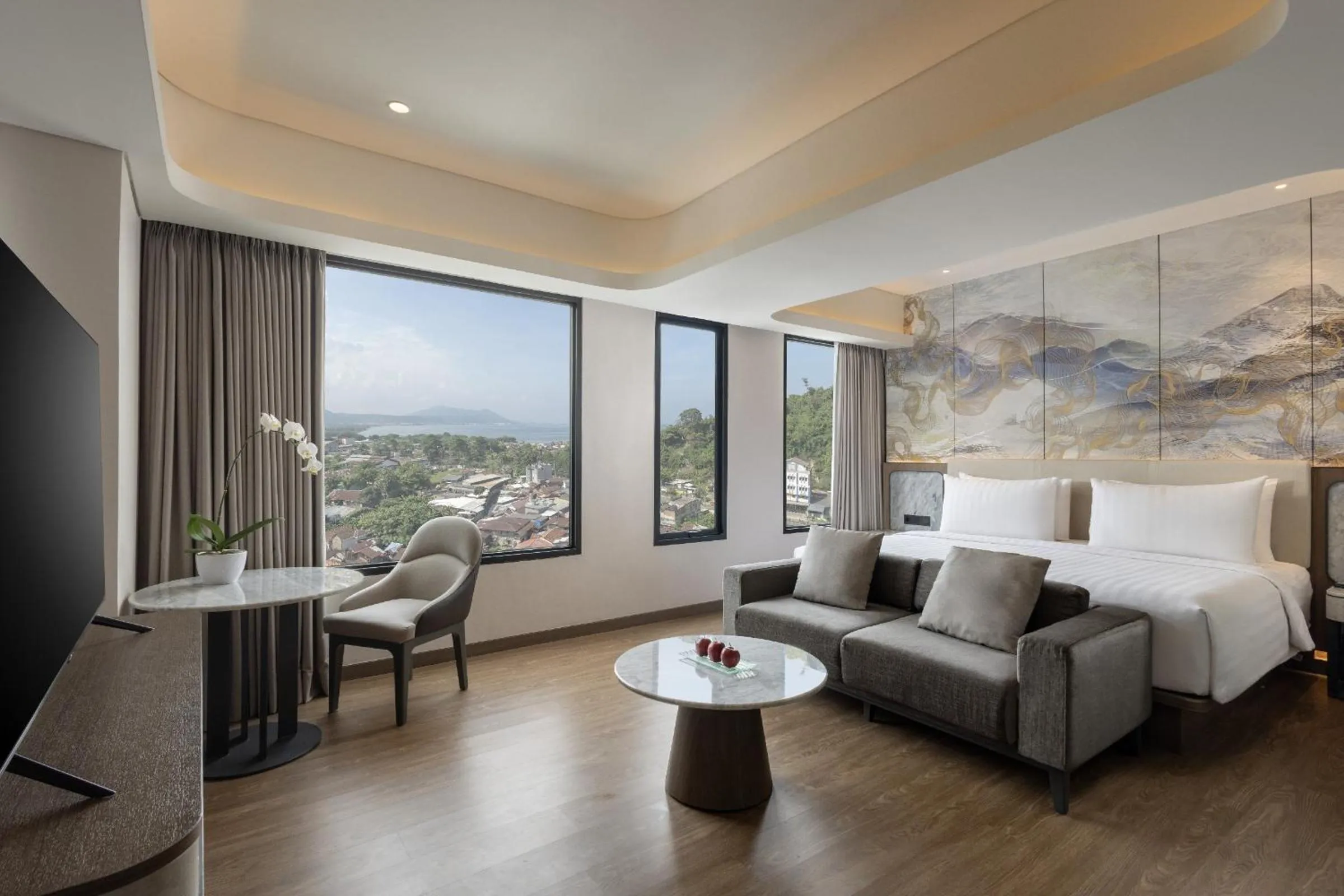 Bedroom, Bed in Hotel Santika Premiere Lampung