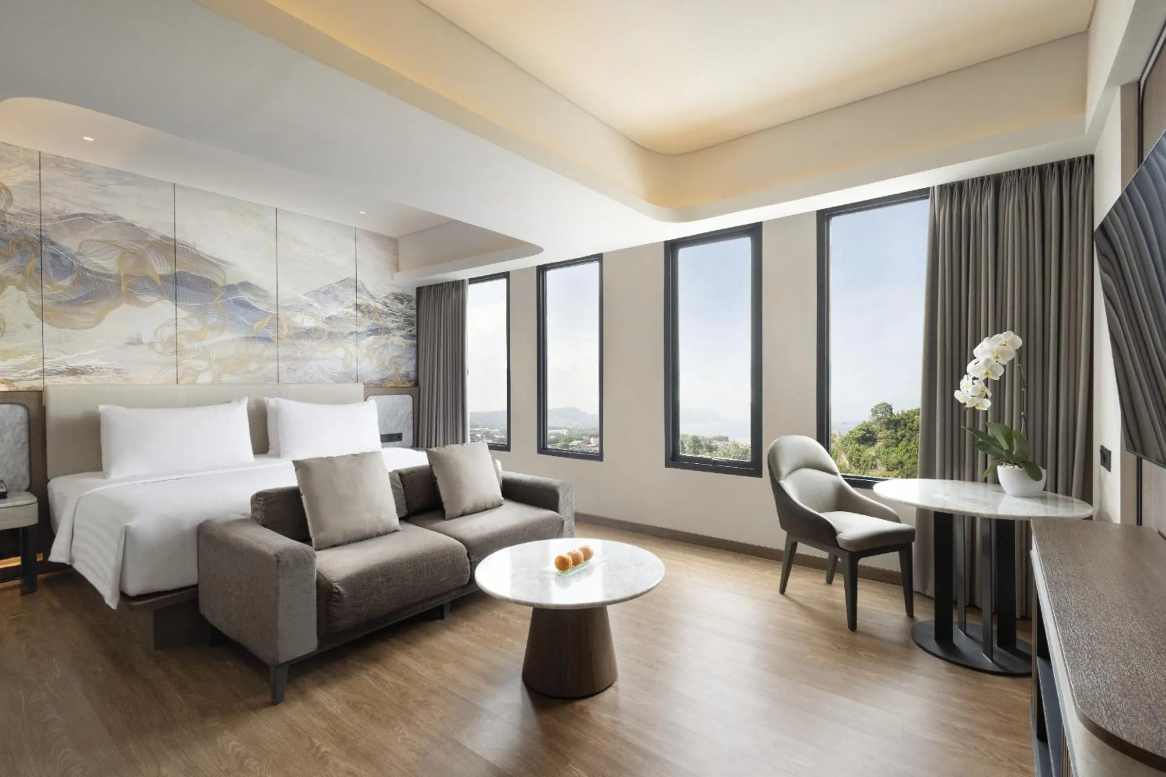 Bed in Hotel Santika Premiere Lampung