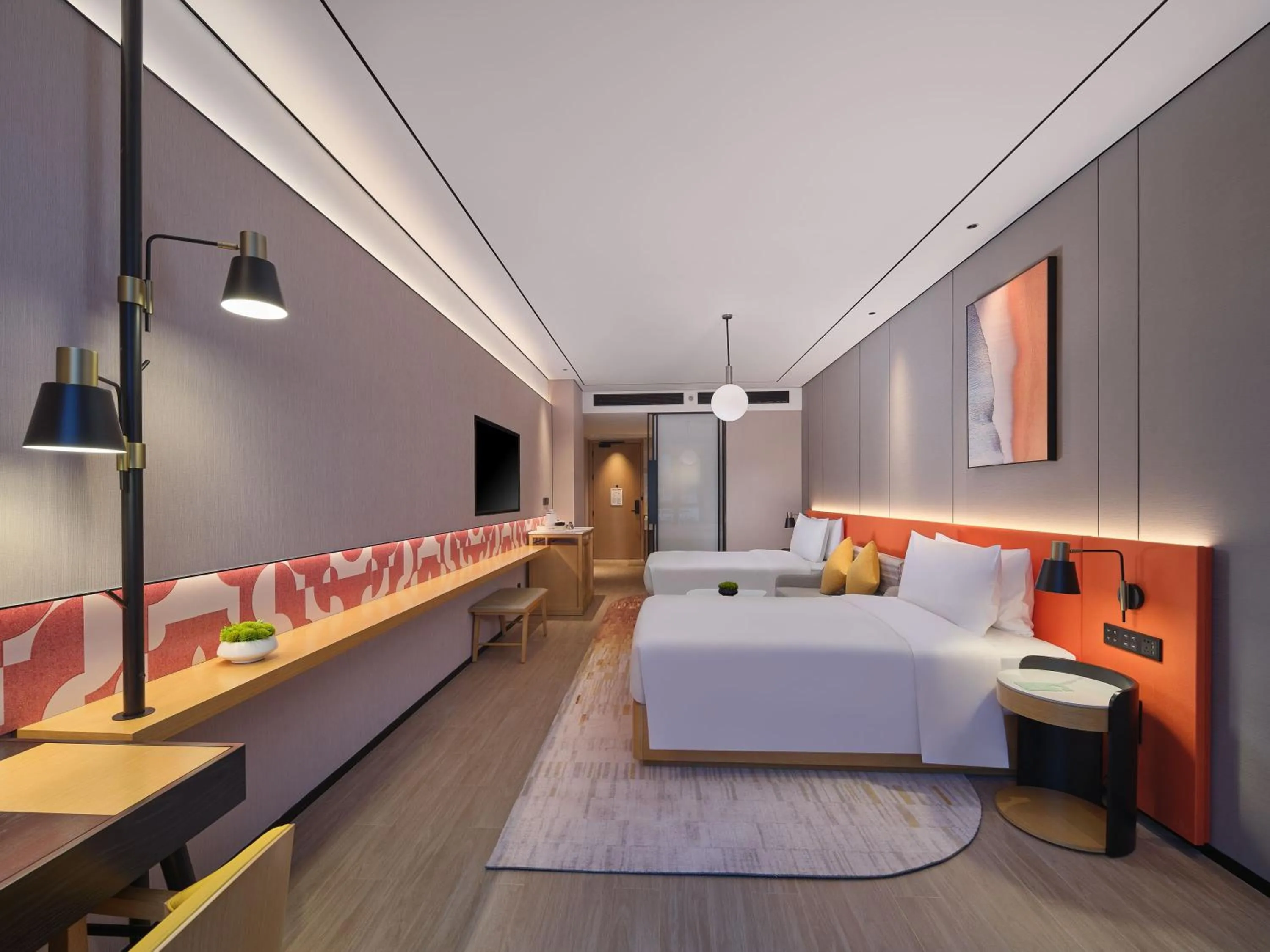 Bed in Hilton Garden Inn Xiamen Tong'An