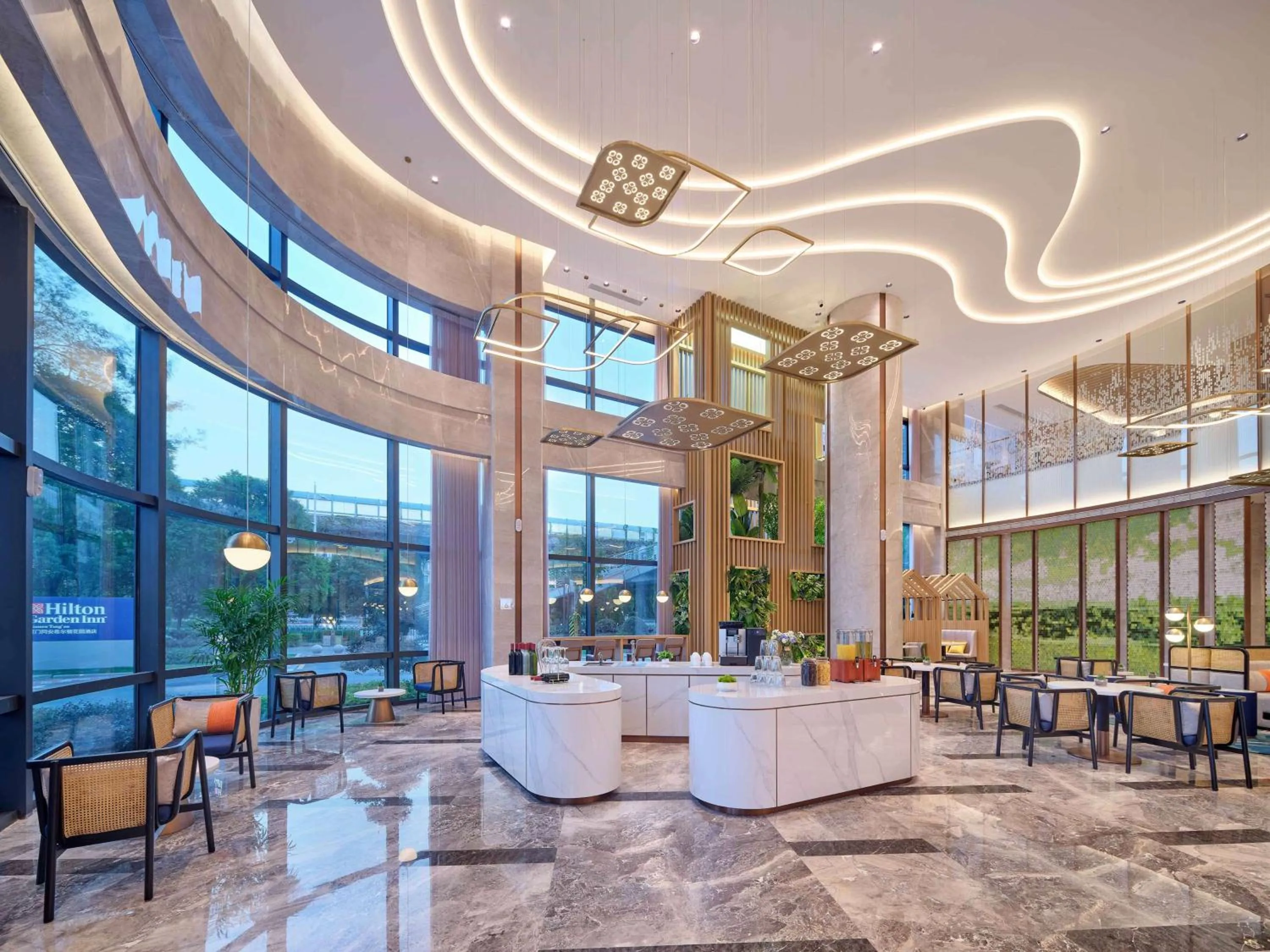 Lobby or reception in Hilton Garden Inn Xiamen Tong'An