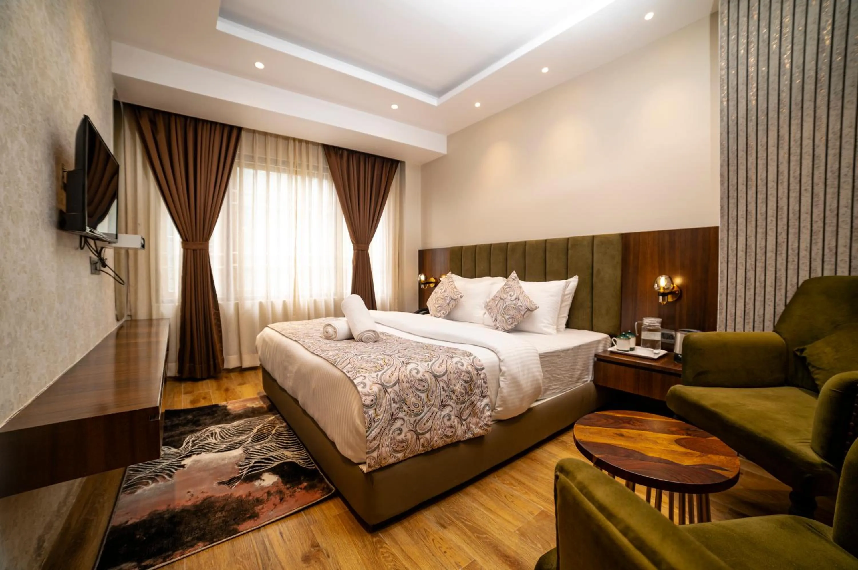 Bedroom, Bed in Hotel Alpha Omega