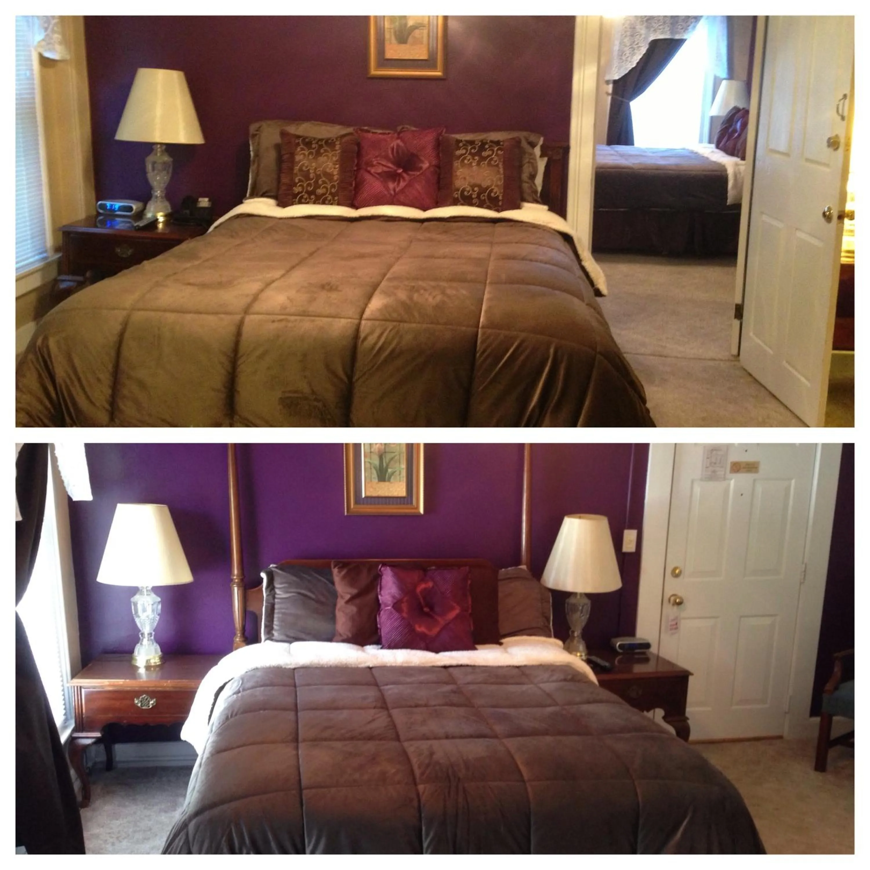 Bed in The Tunnicliff Inn