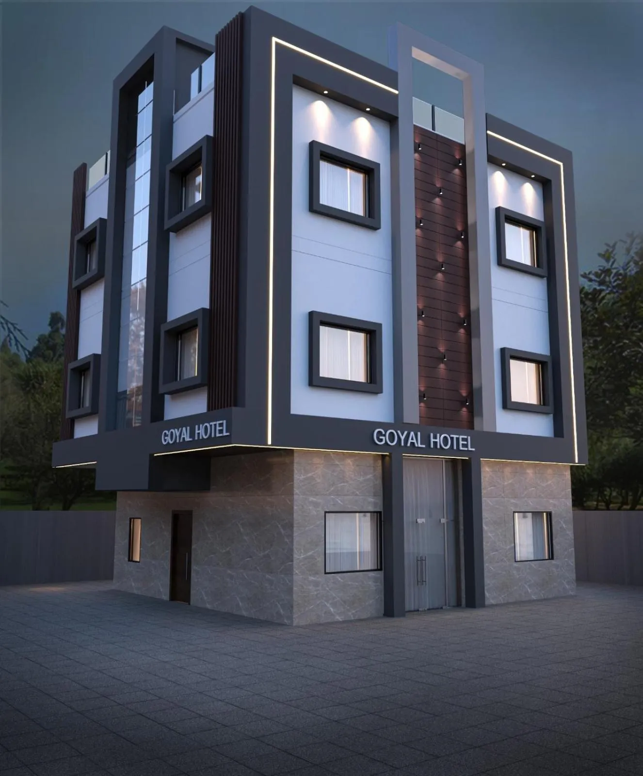 Property building in Hotel Goyal Palace
