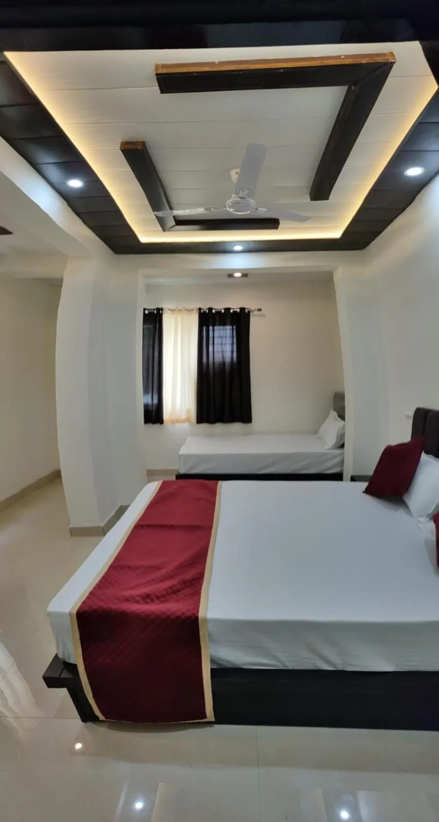 Bed in Hotel Goyal Palace