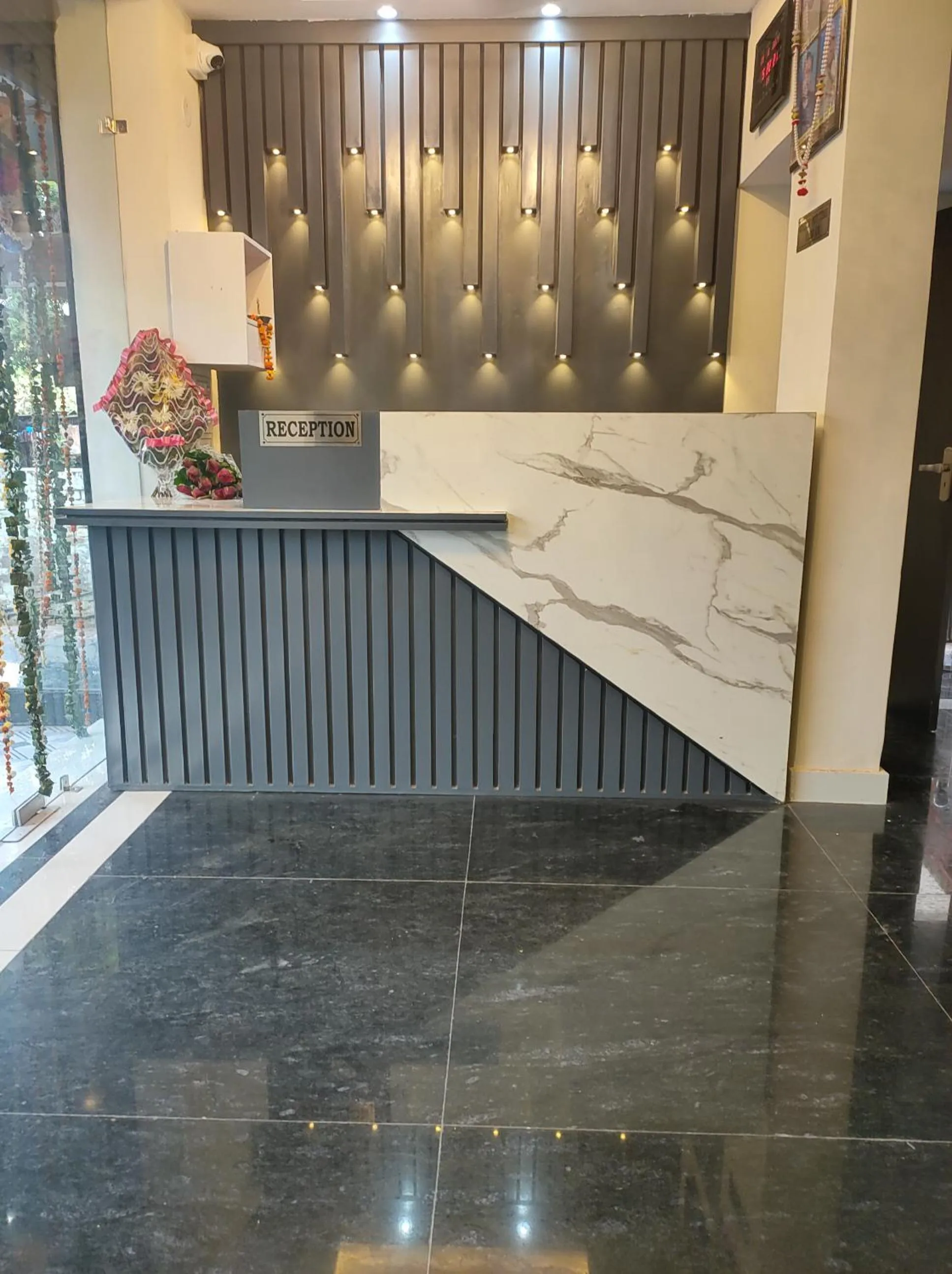 Seating area in Hotel Goyal Palace