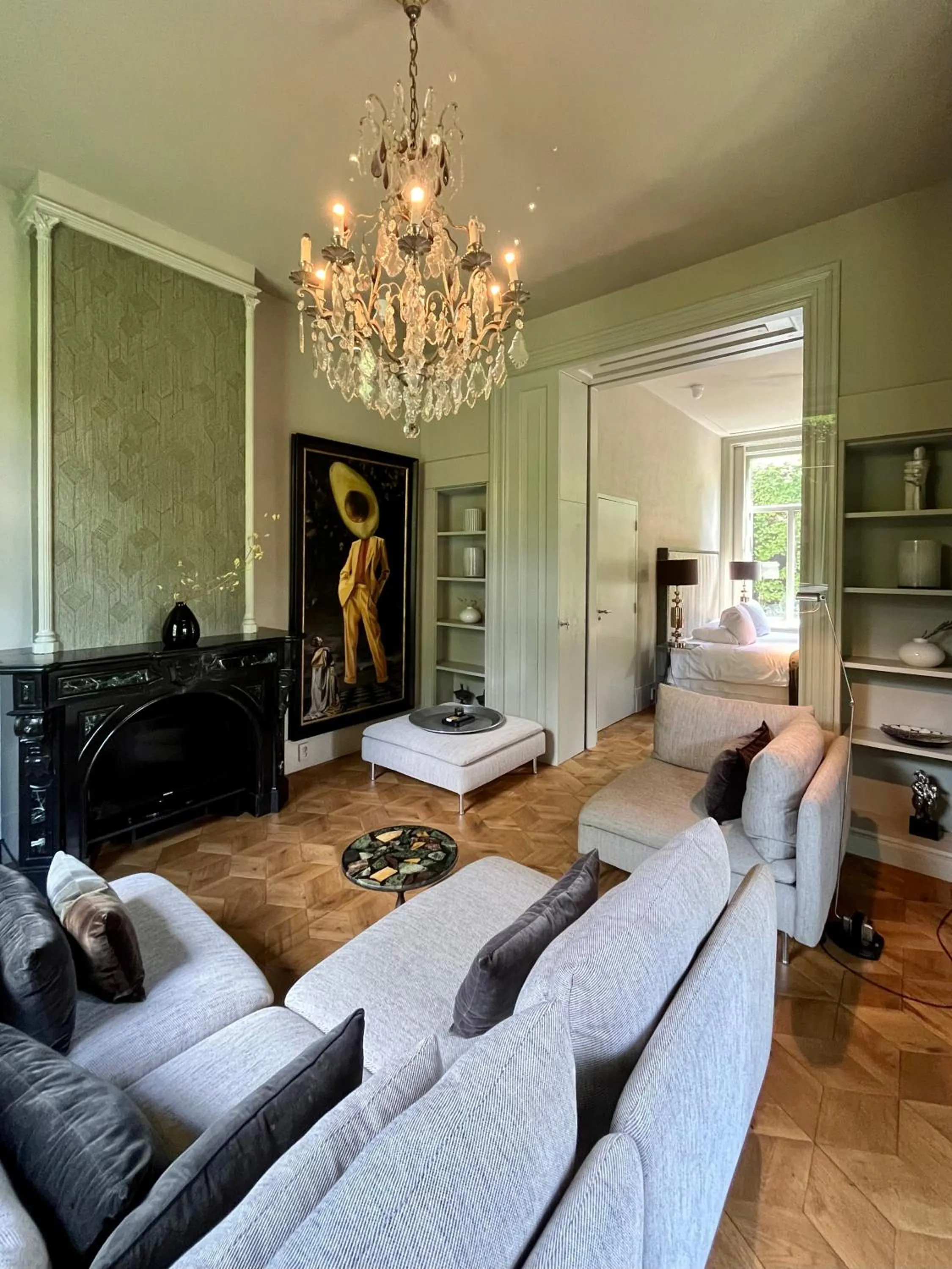 Seating area in Boutique hotel Villa Trompenberg