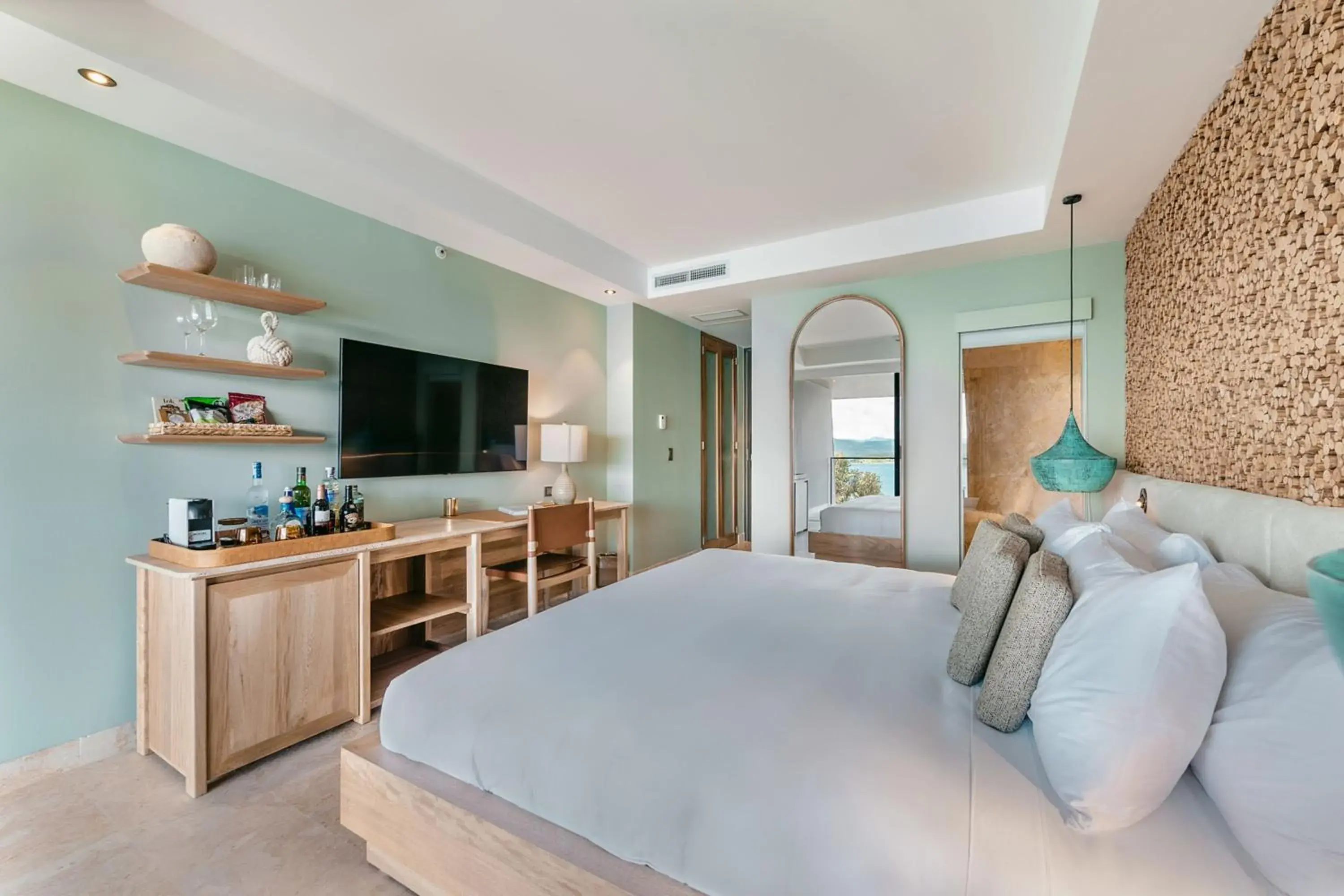 Deluxe King Room with Balcony and Spa Bath - Lake View in Luxé by The Charlee Deluxe King Room with Balcony and Spa Bath - Lake View in Luxé by The Charlee