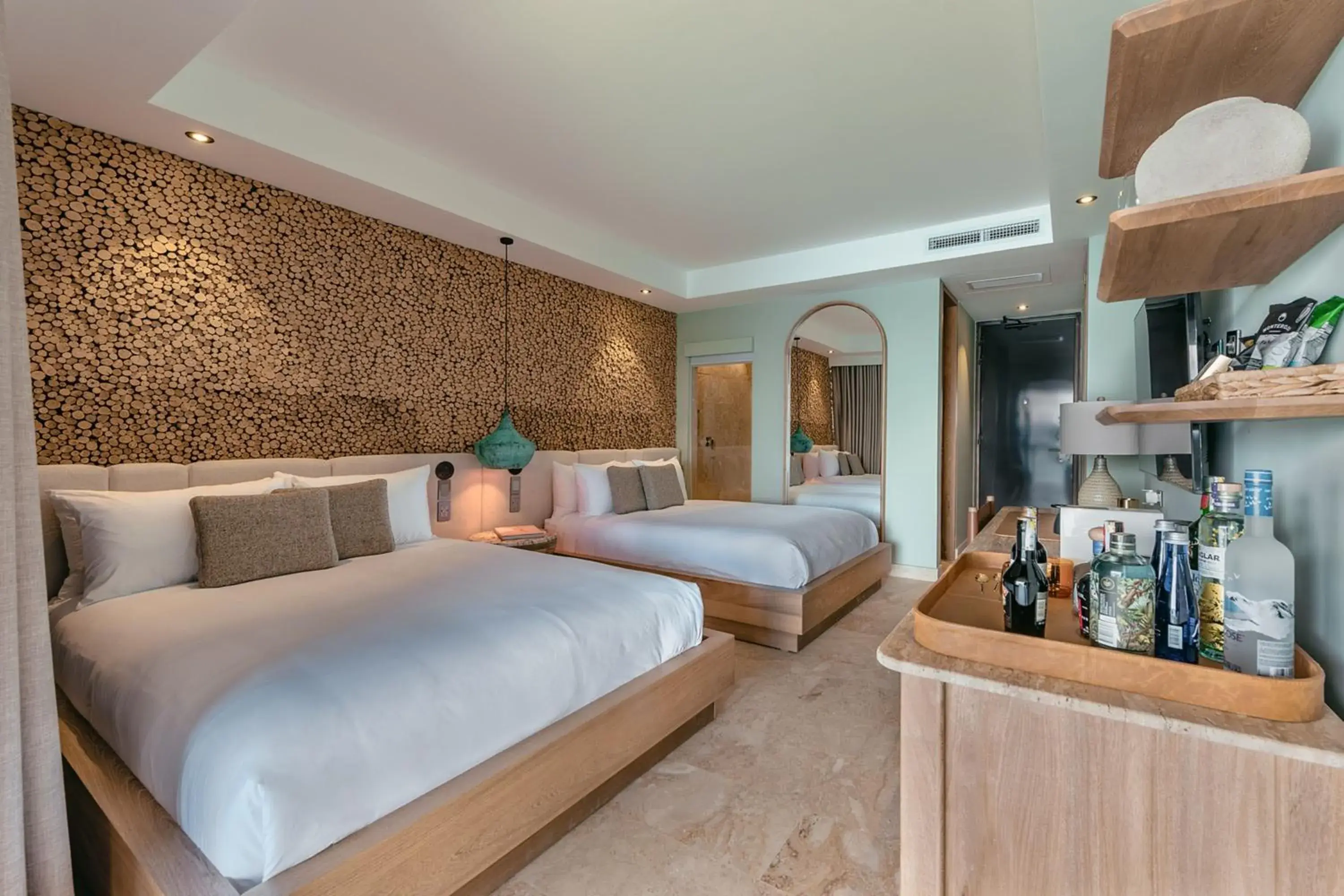 Standard Double Room with Two Double Beds and Balcony - Lake View in Luxé by The Charlee Standard Double Room with Two Double Beds and Balcony - Lake View in Luxé by The Charlee