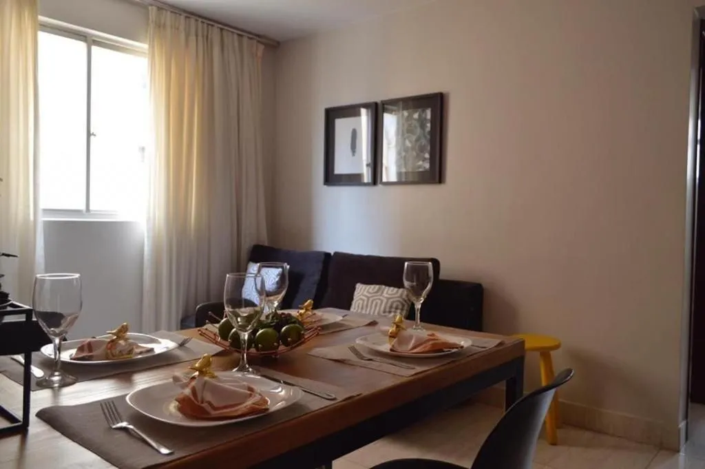 Living room in Ed Casablanca proximo a Av T63 shopping e parque