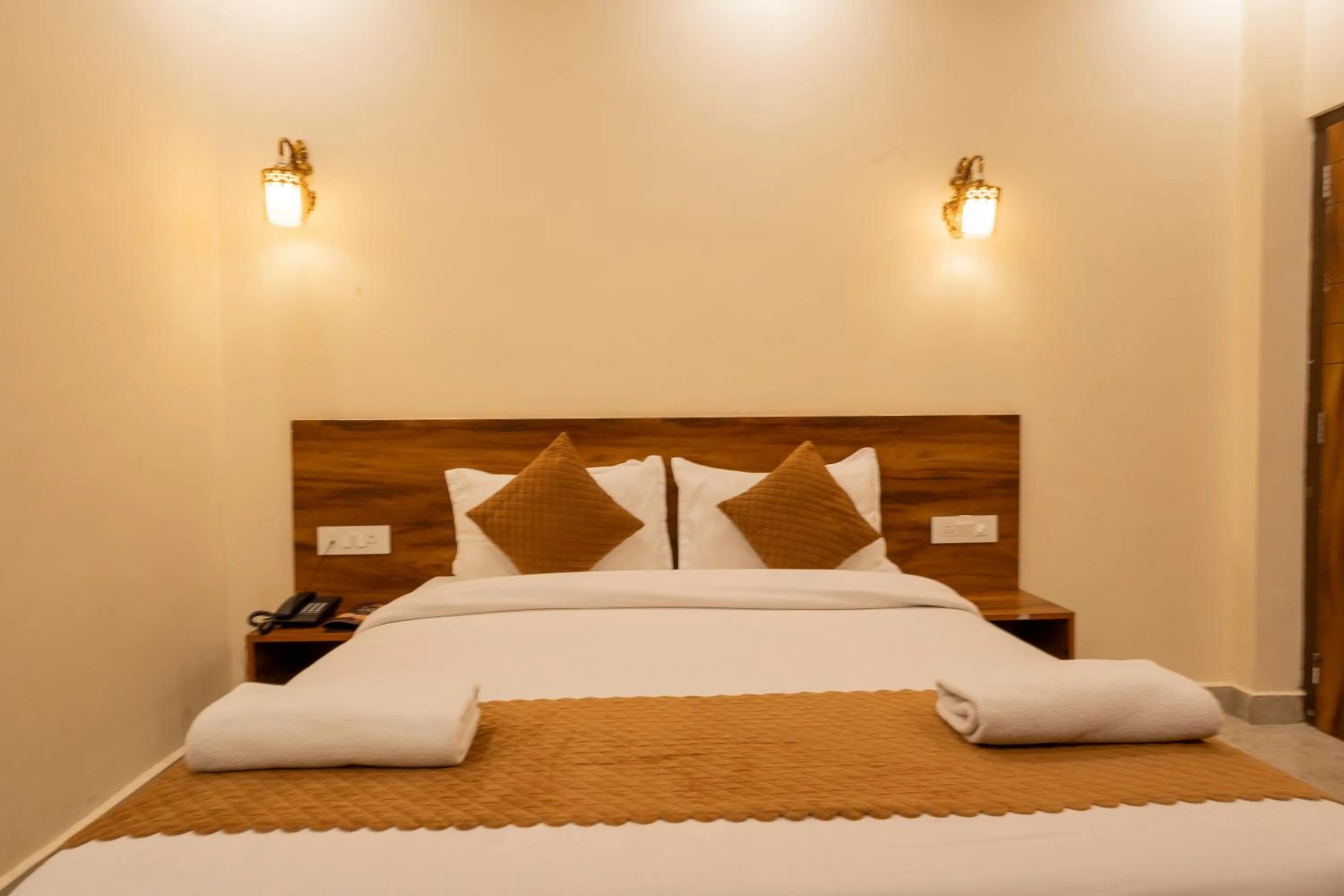 Bed in Ashoka Hotel Karol Bagh Delhi