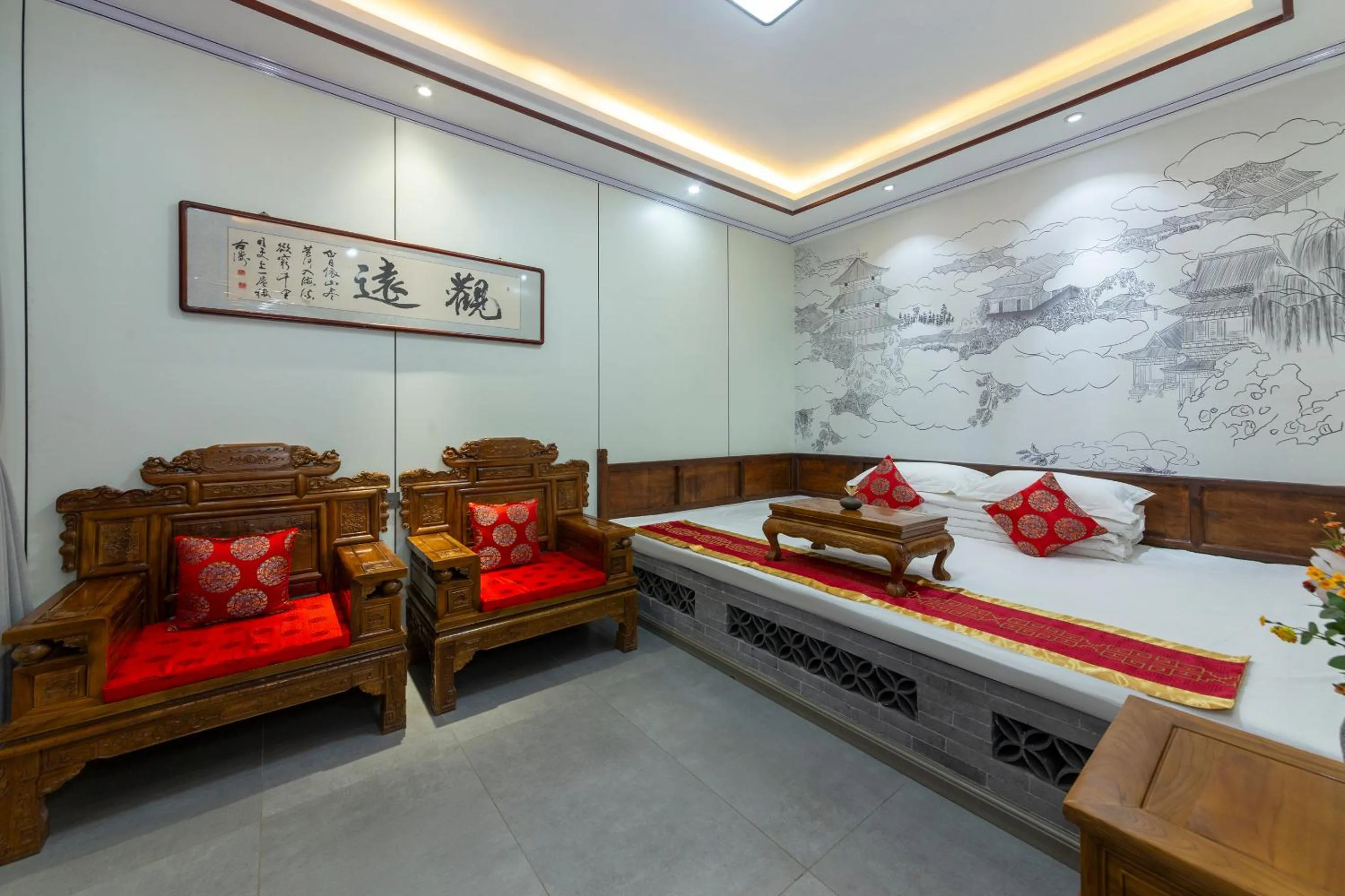 Bedroom, Bed in Pingyao Harmony Hotel