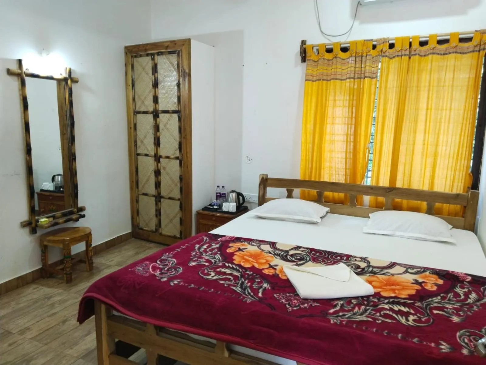 Bed in Khoai Village Resort
