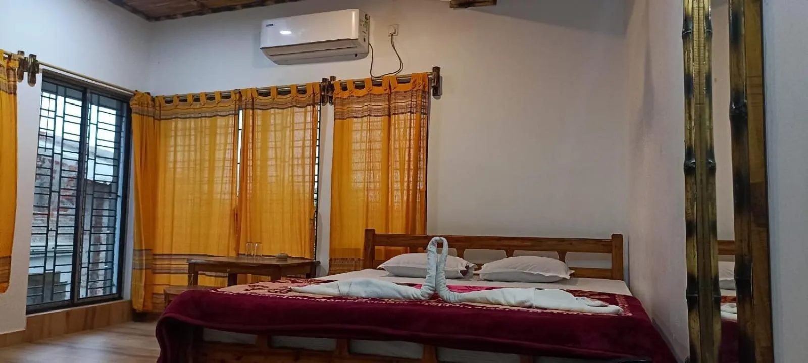 Bed in Khoai Village Resort