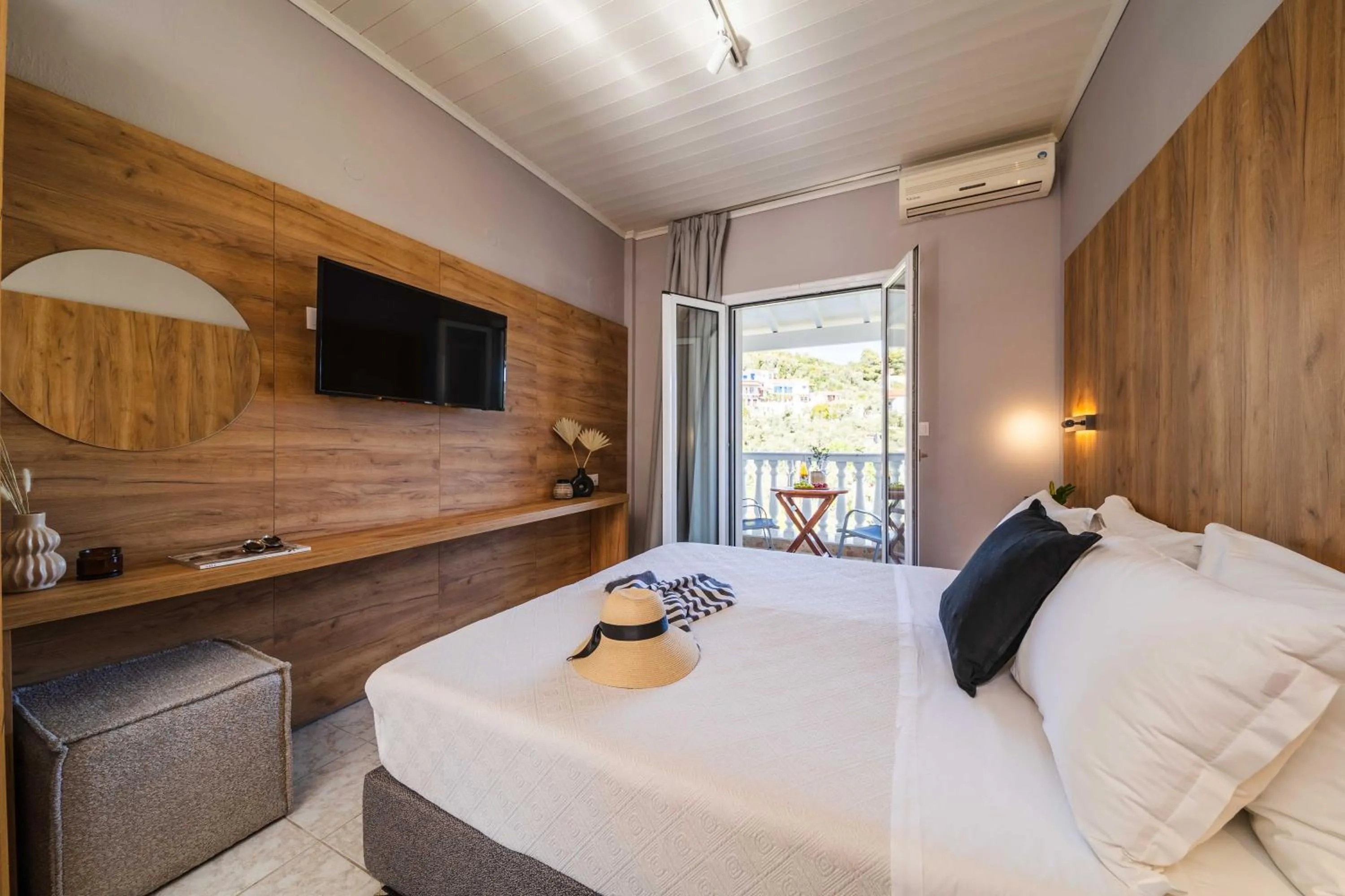 Bedroom, Bed in Skiathos Avaton Garden, Philian Hotels and Resorts