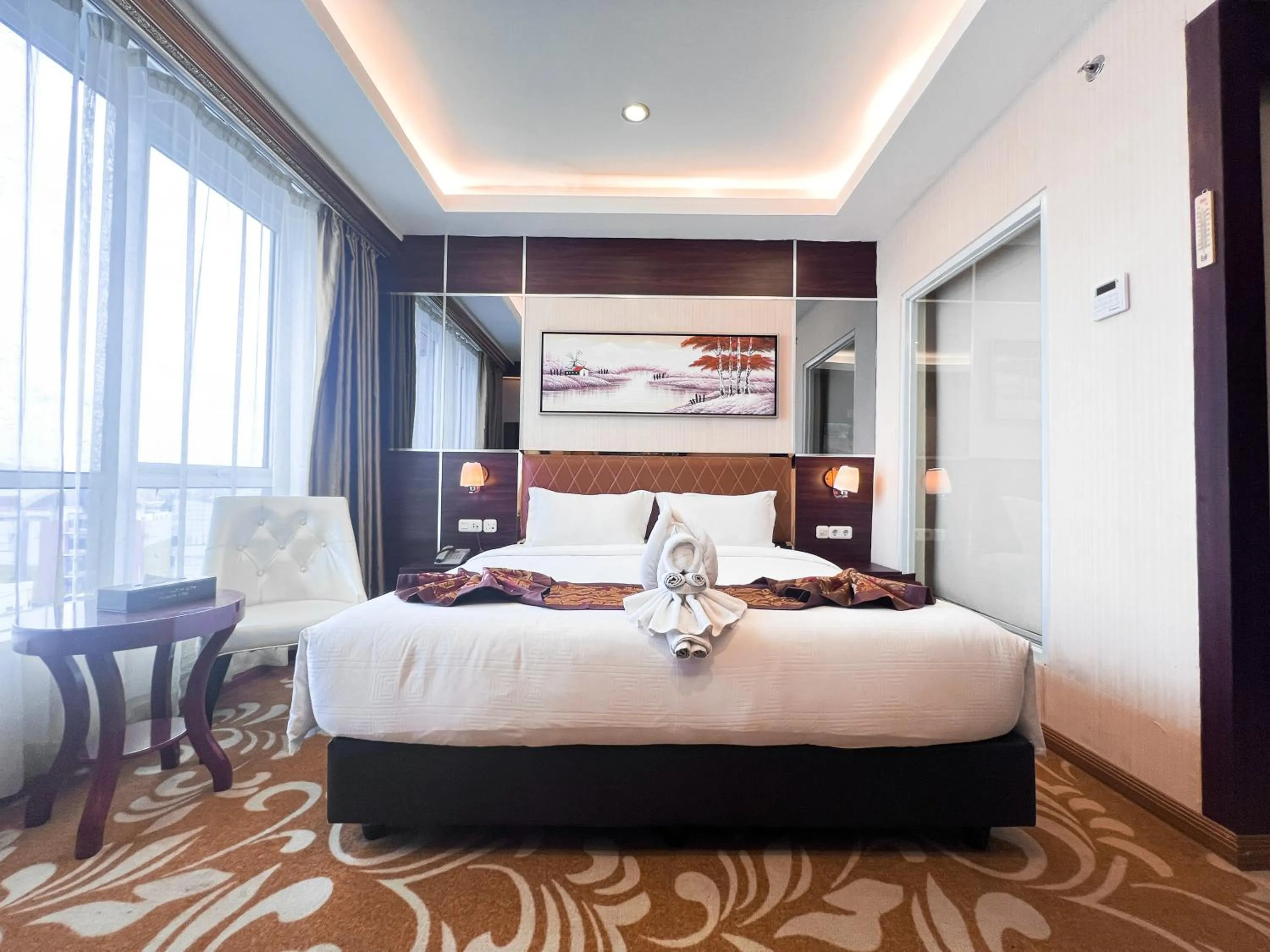 Bed in Batam City Hotel