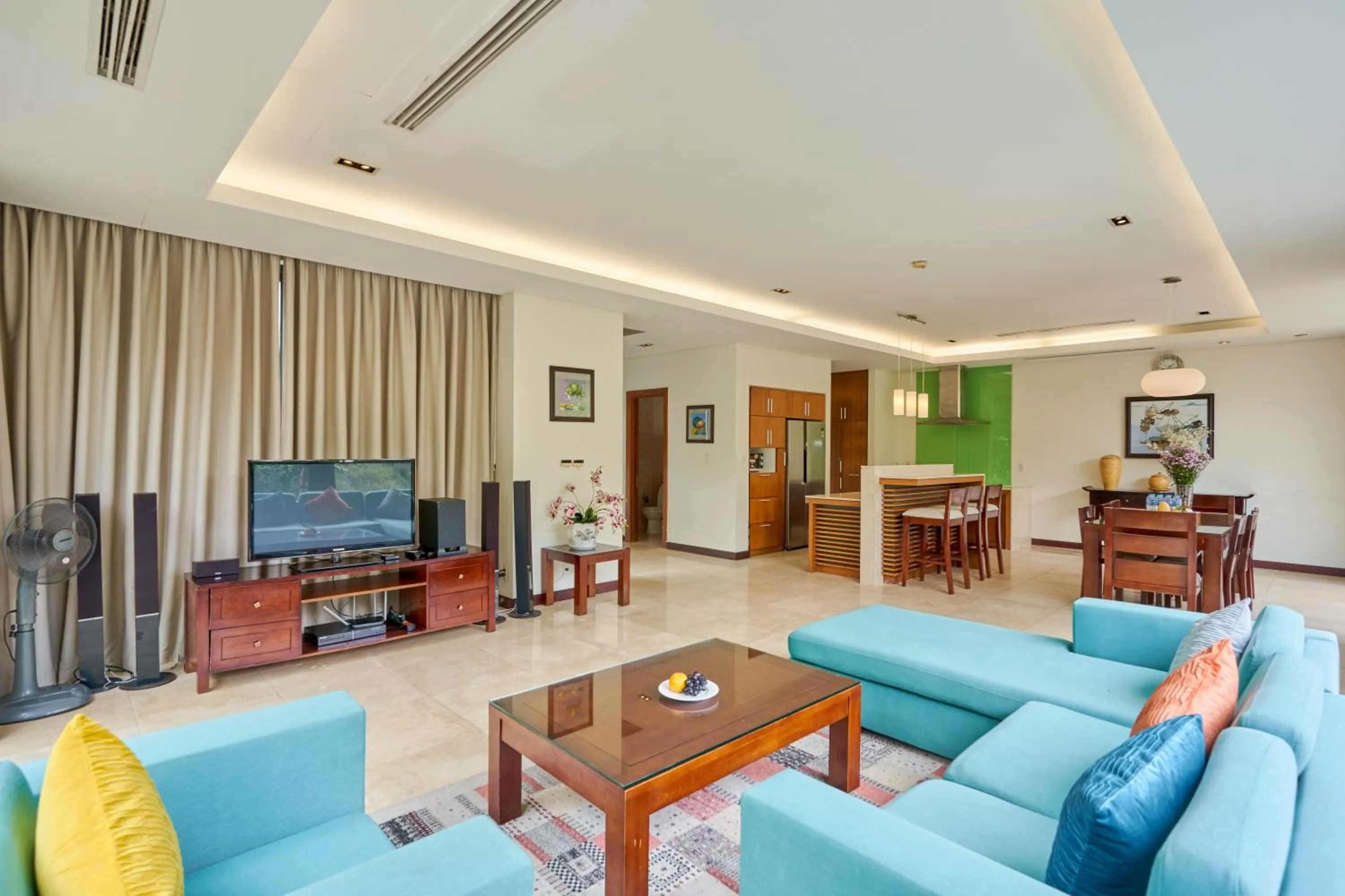 Living room in Ocean Beach Villas Danang