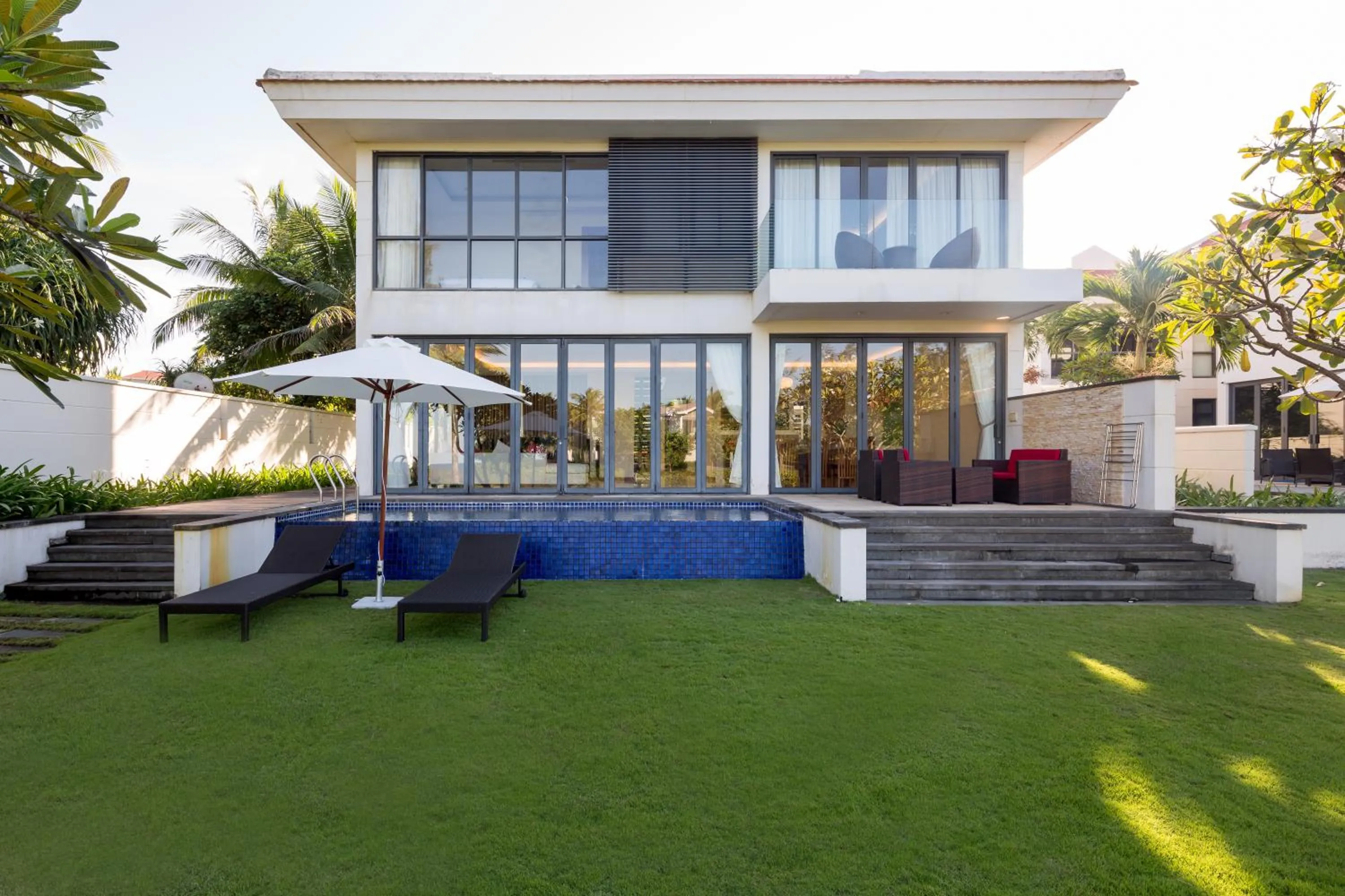Living room in Ocean Beach Villas Danang