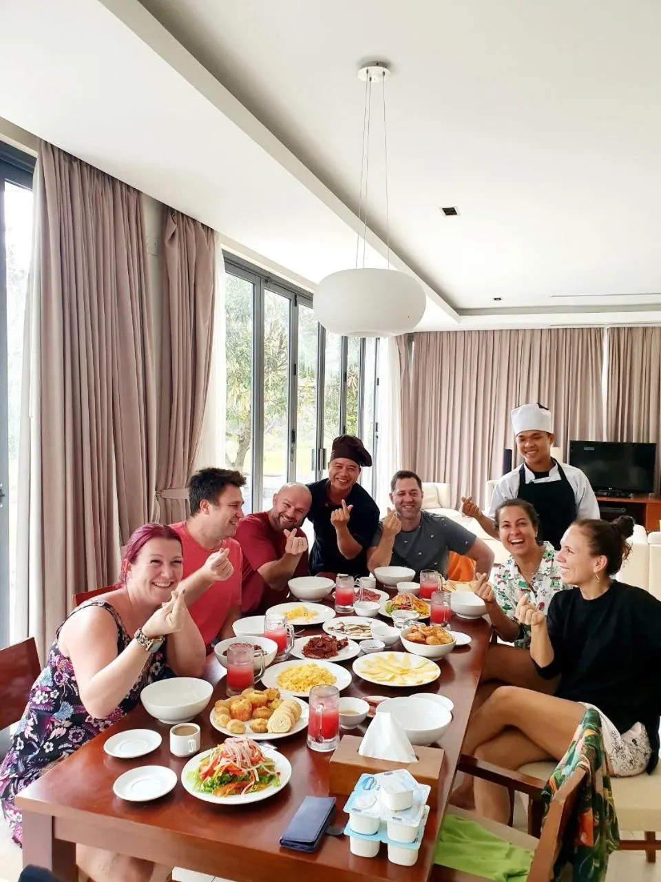 Breakfast in Ocean Beach Villas Danang