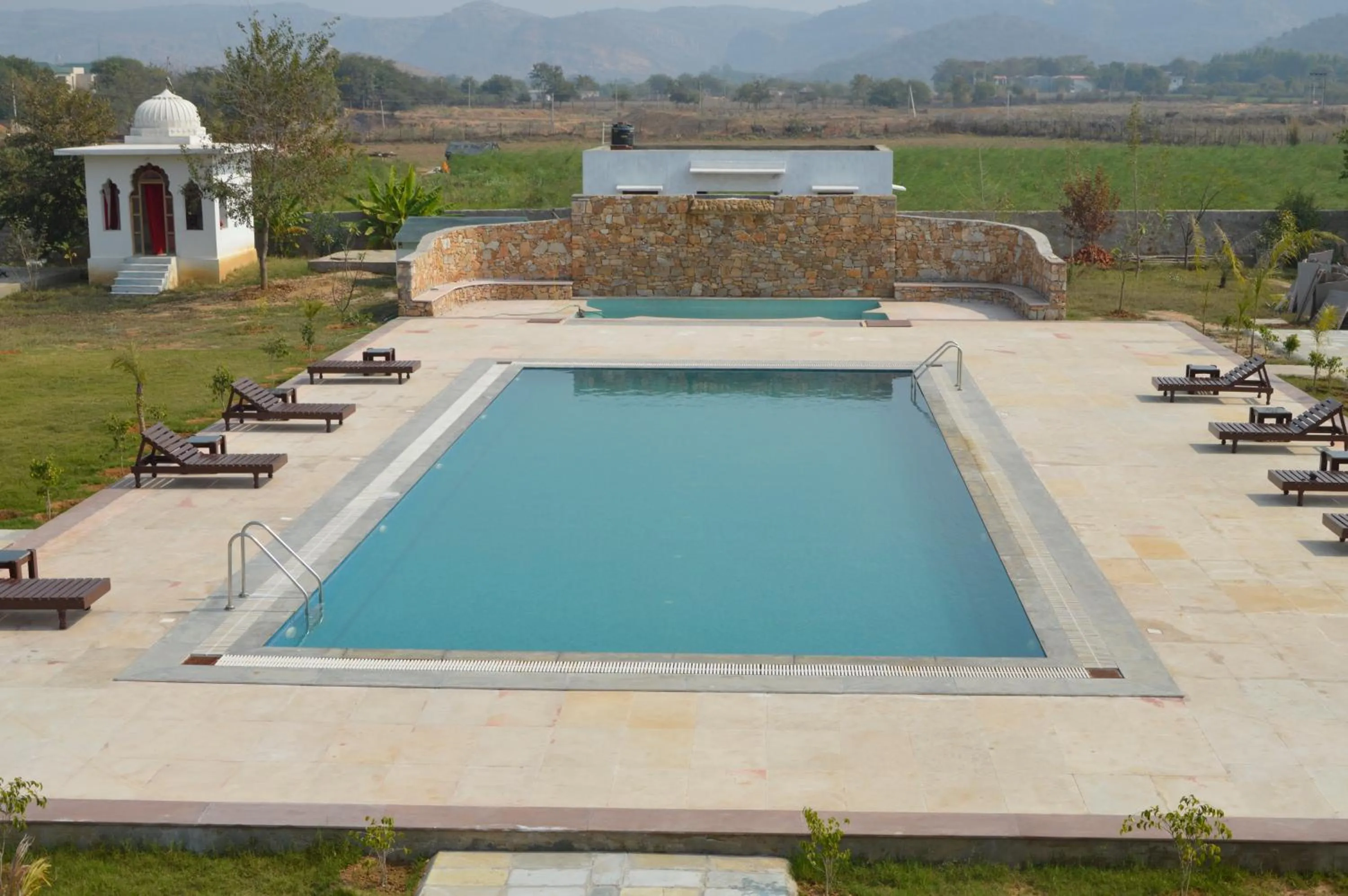Pool view in ClarksInn Suites Ranthambhore