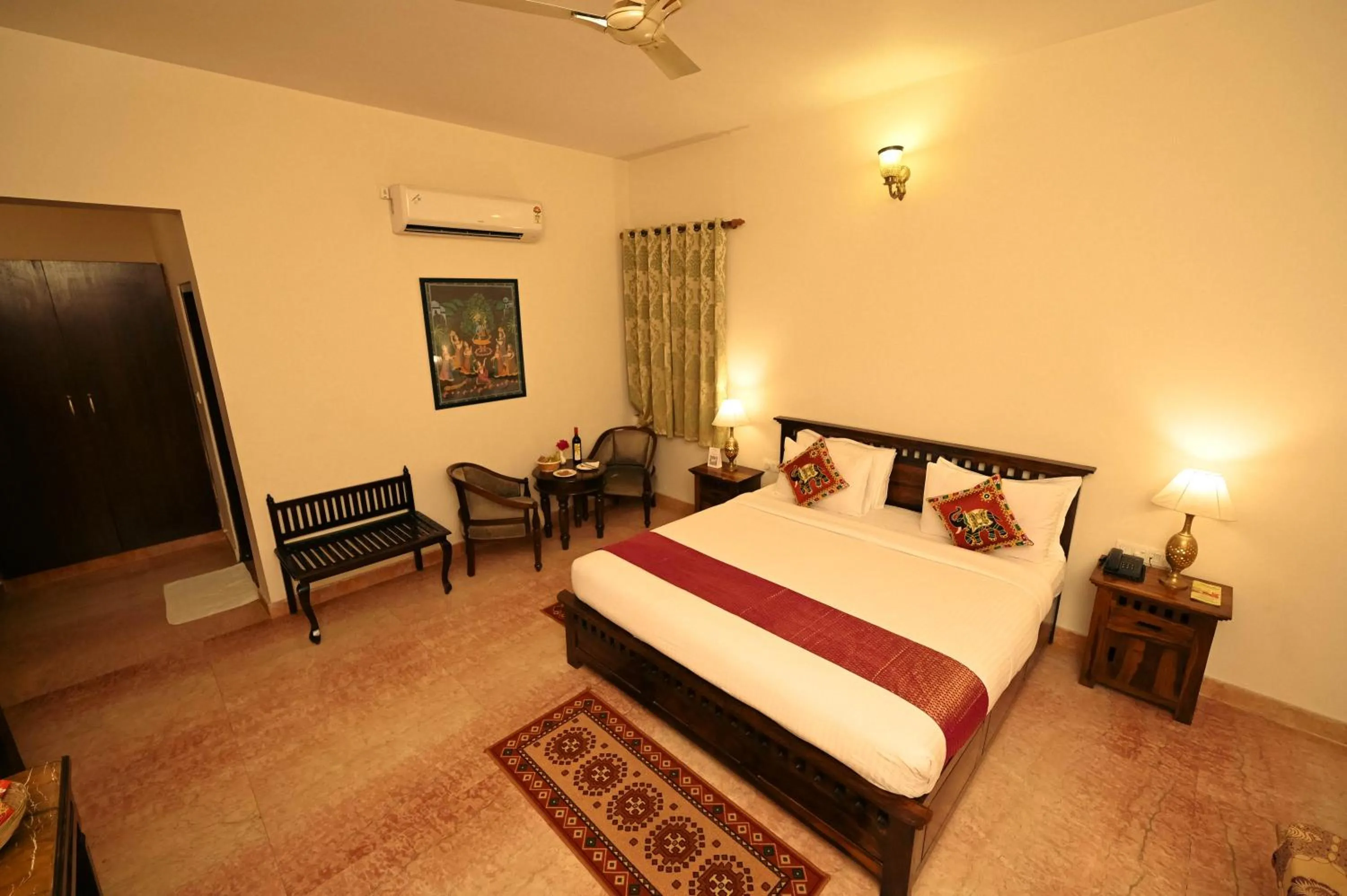Photo of the whole room, Bed in ClarksInn Suites Ranthambhore