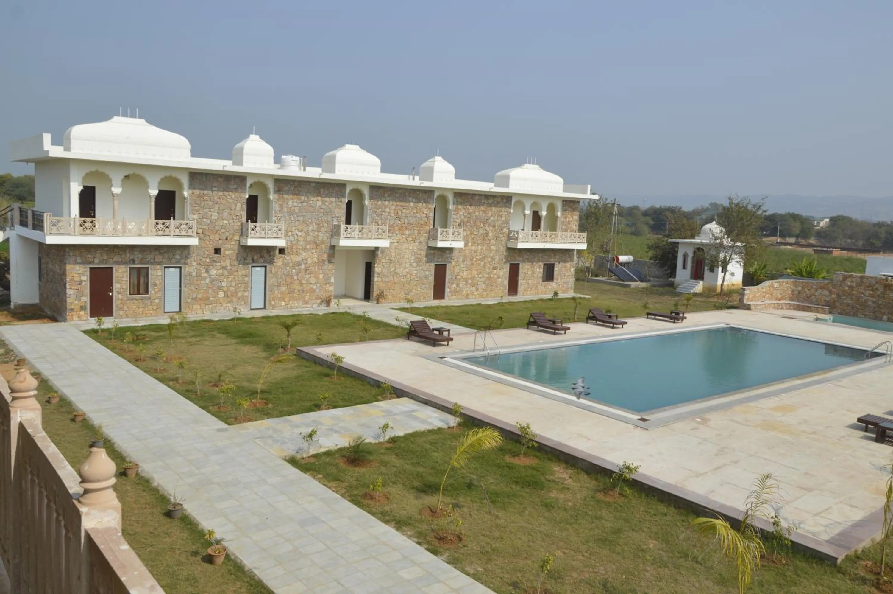 Pool view in ClarksInn Suites Ranthambhore