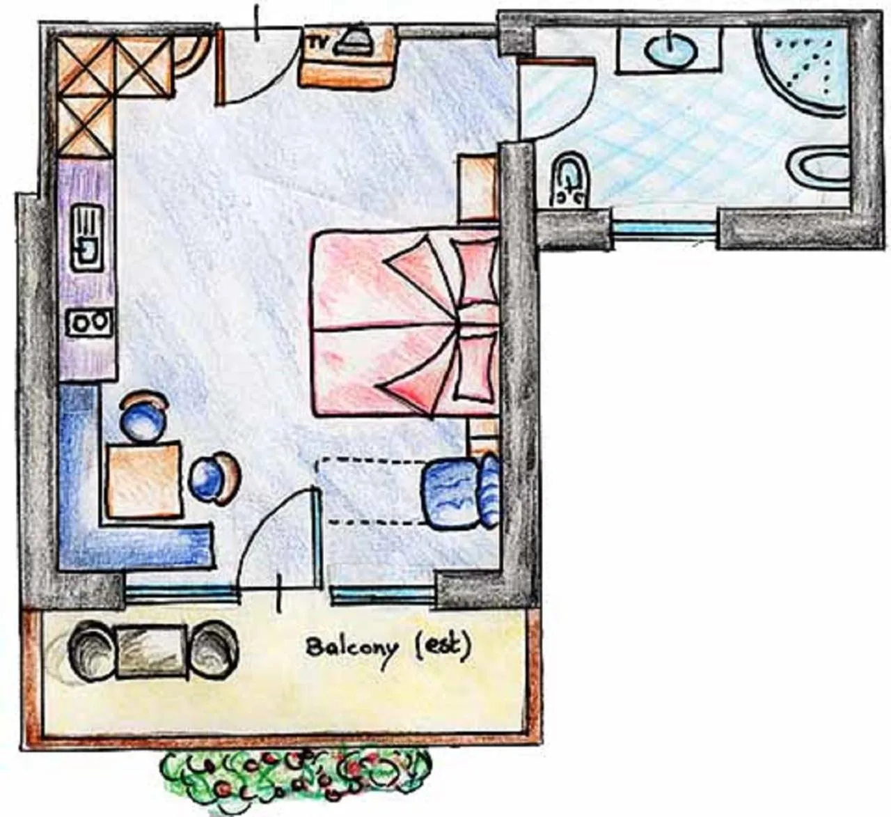Decorative detail in Garni La Majon