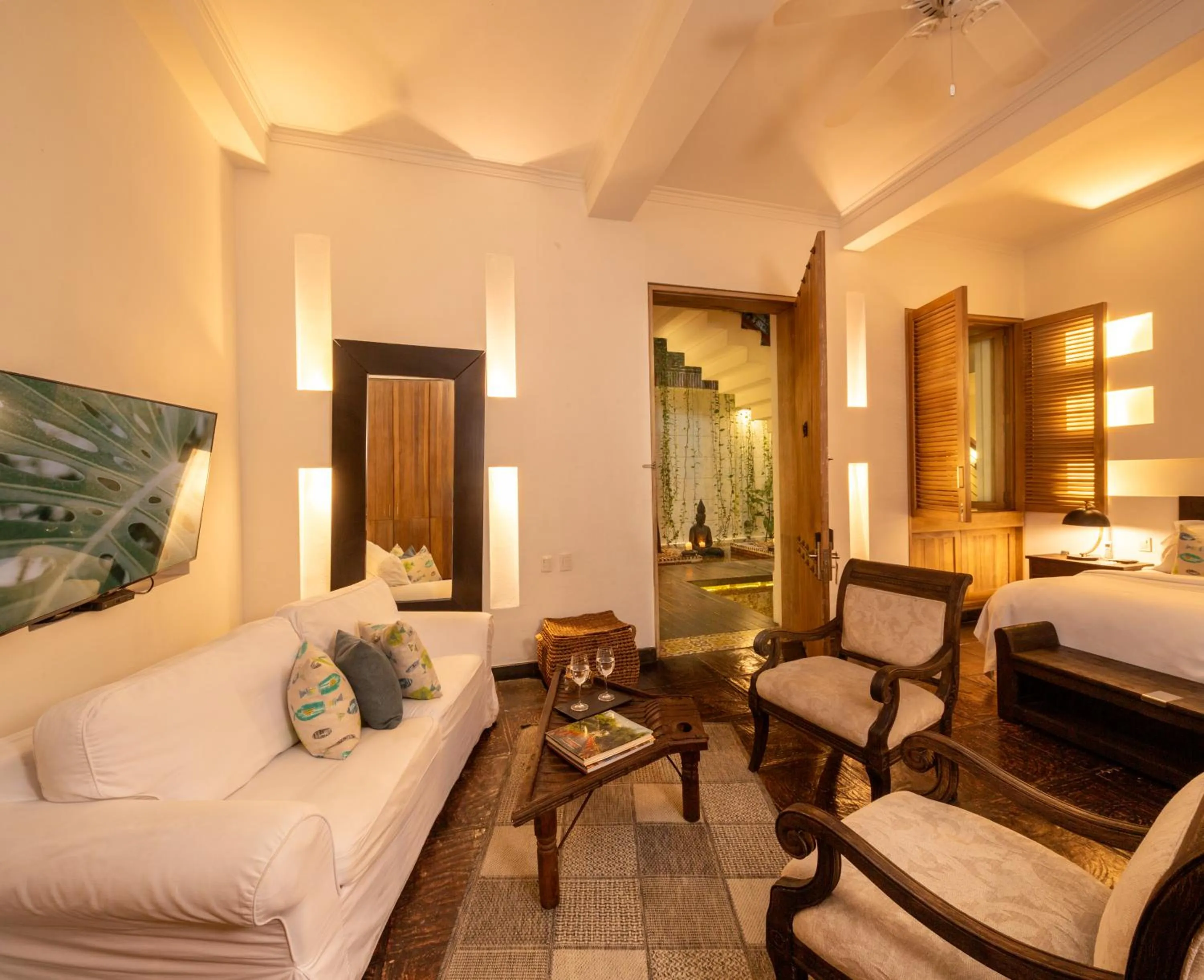 Living room, Bed in Casa Belle Cartagena Hotel Boutique