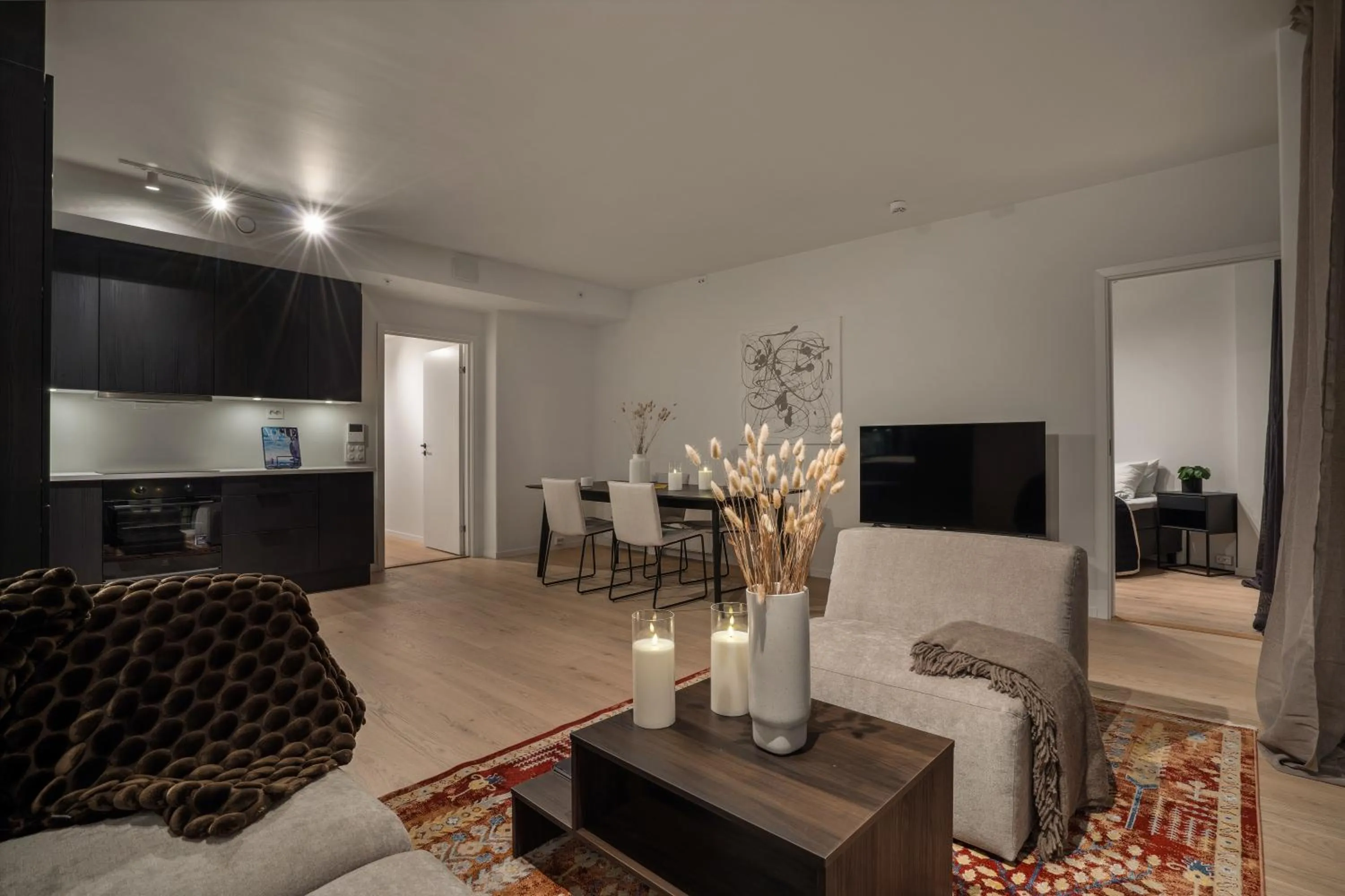 Living room in TotalApartments Vervet Gjøa