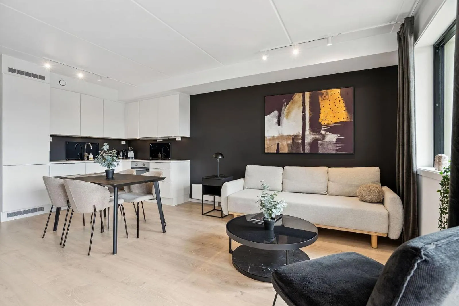 Living room in TotalApartments Vervet Gjøa