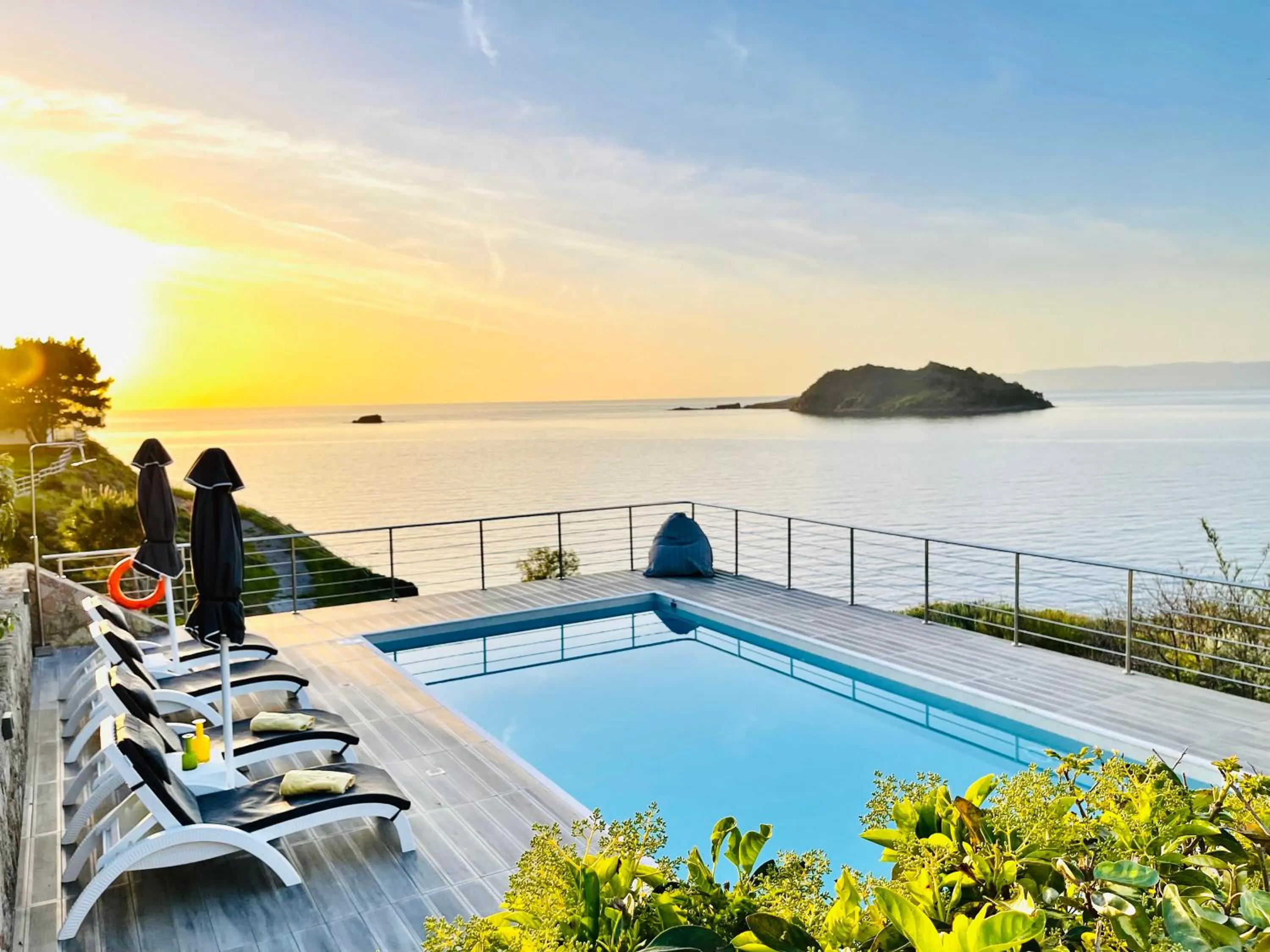 Pool view in Eleia Seafront Rooms & Villas