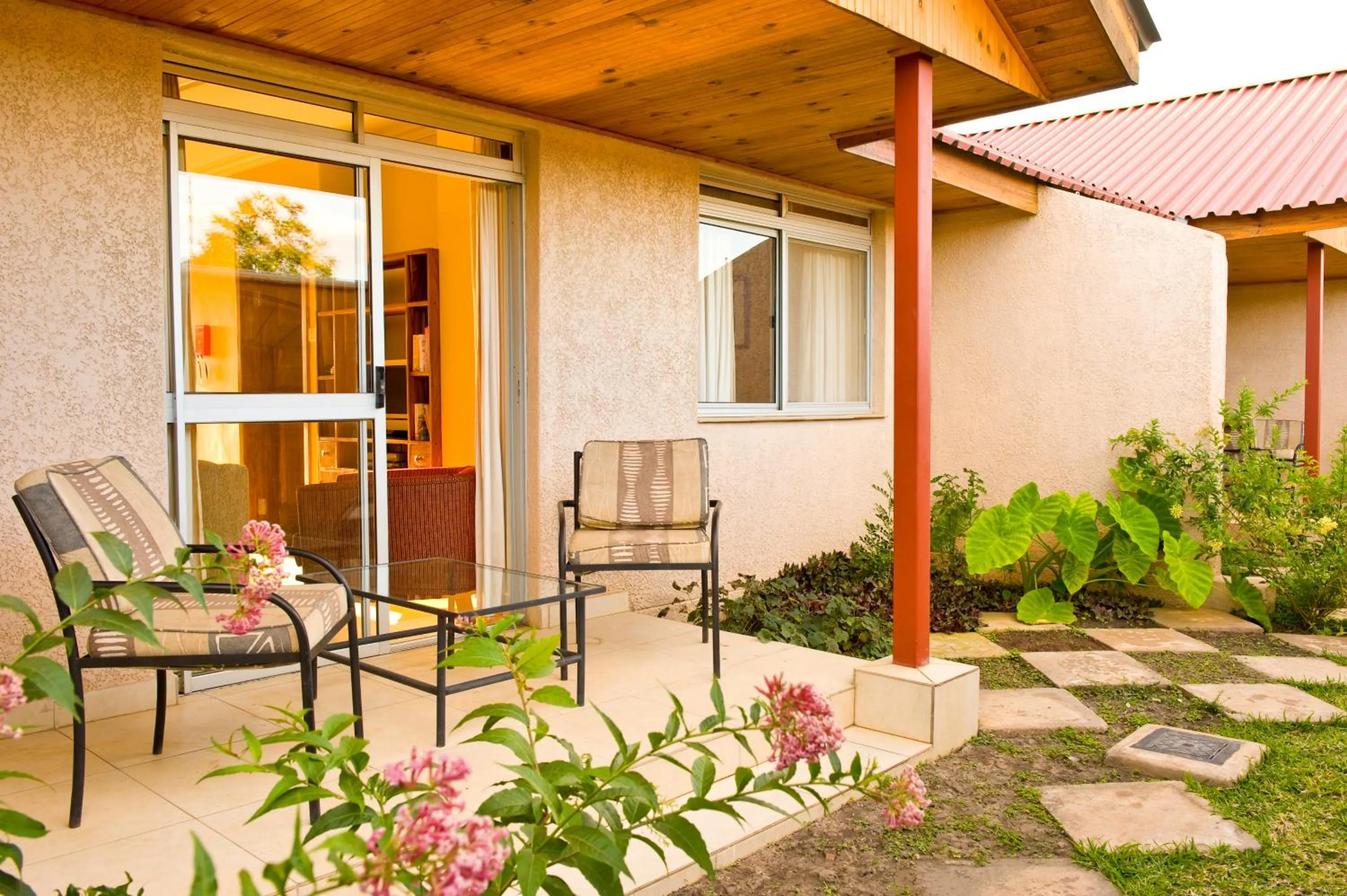 Patio in Shakespeare Court Serviced Apartments