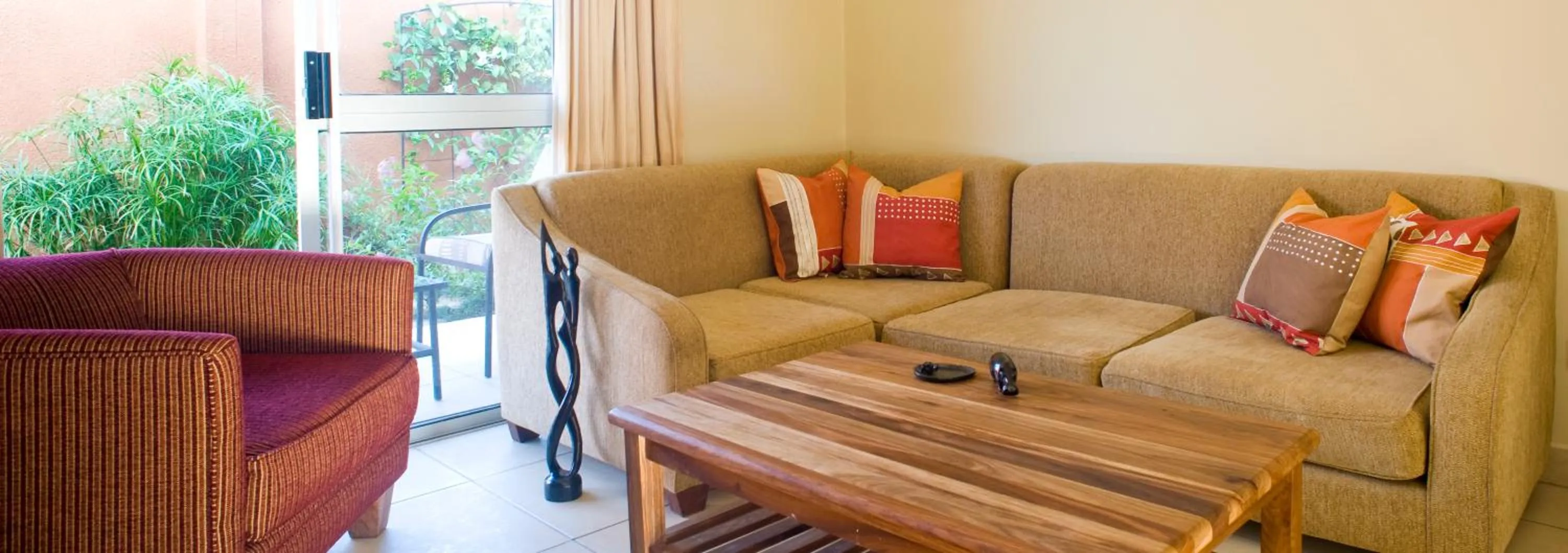 Living room in Shakespeare Court Serviced Apartments