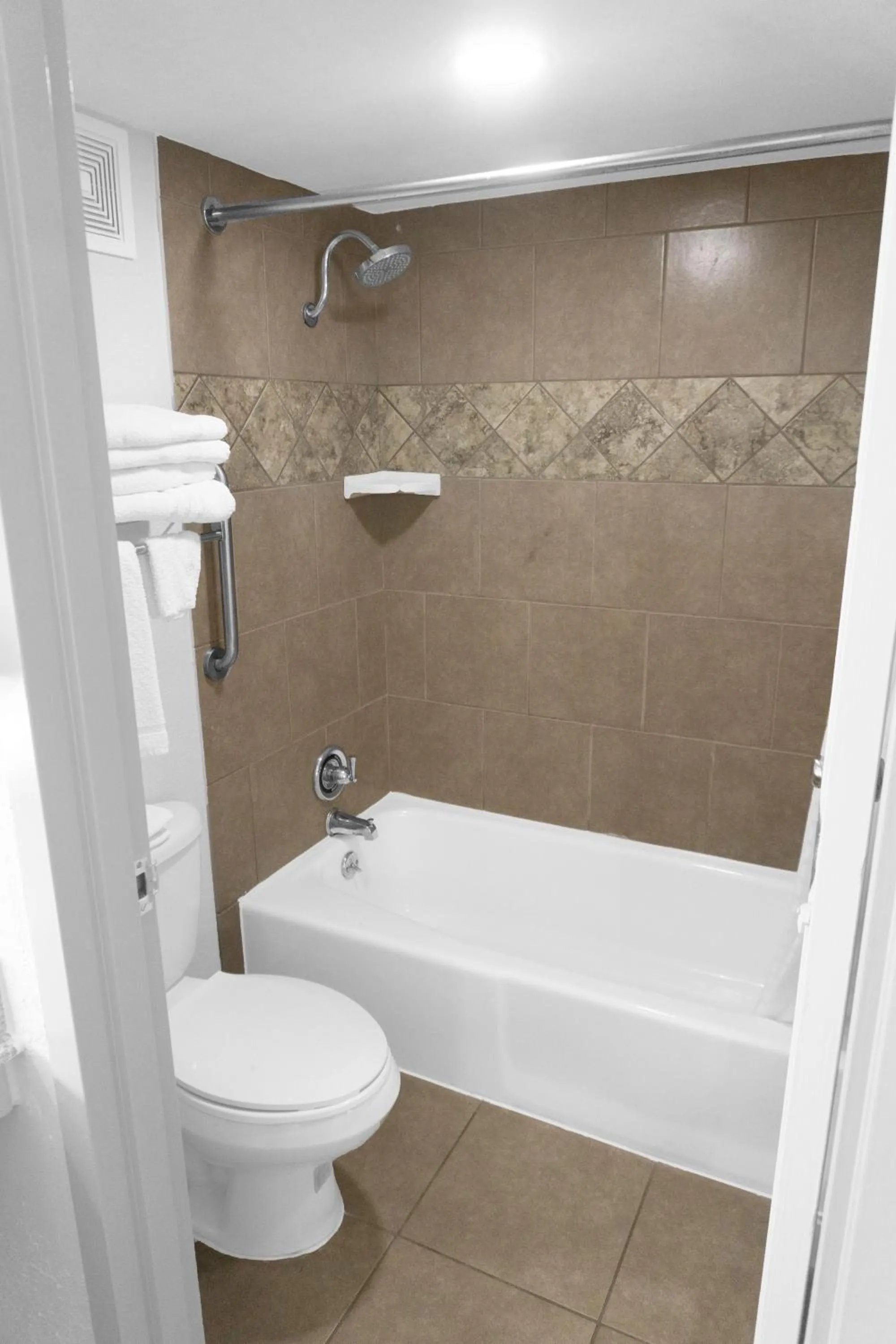 Bathroom in Hometown Inn + Kitchen