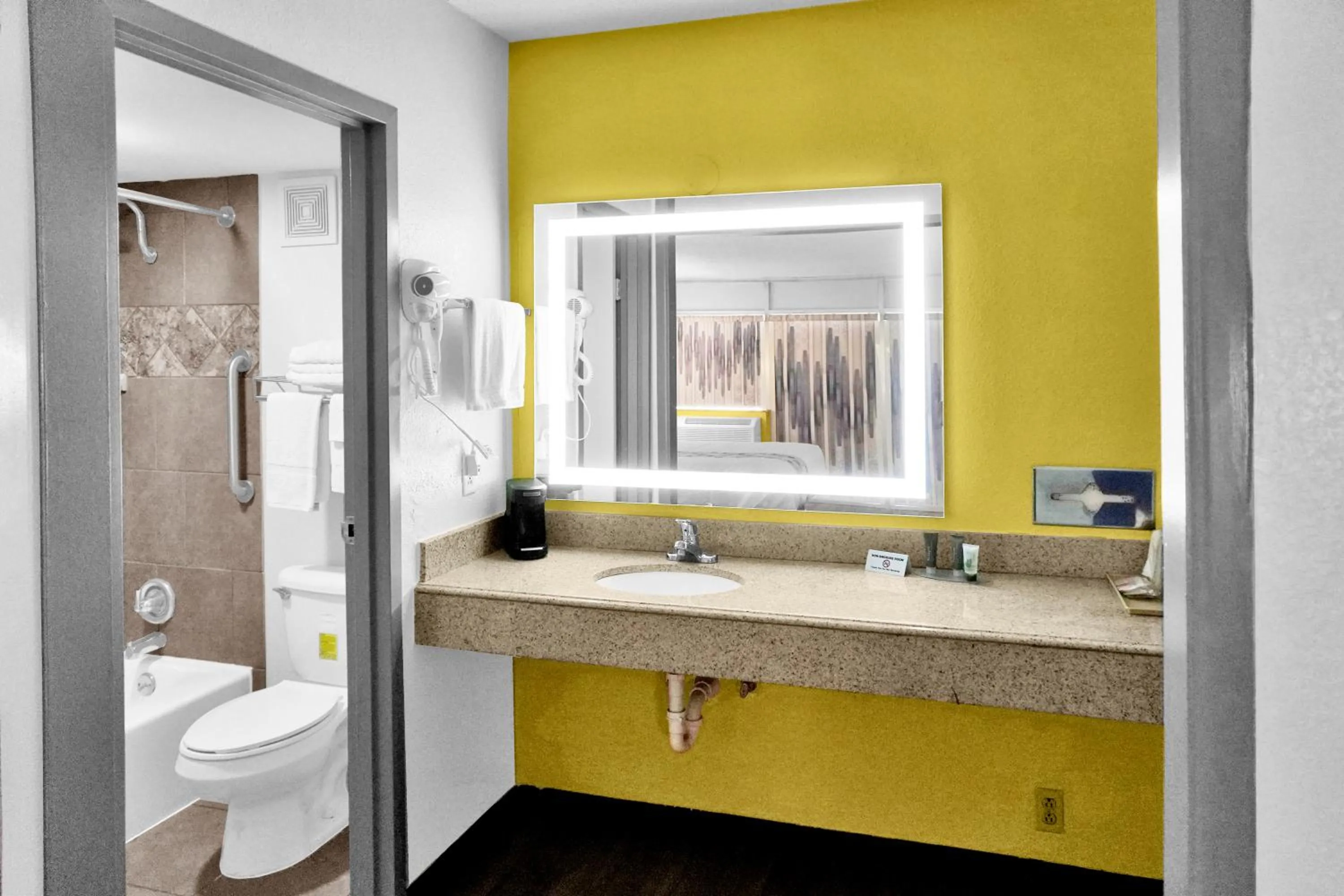 Bathroom in Hometown Inn + Kitchen