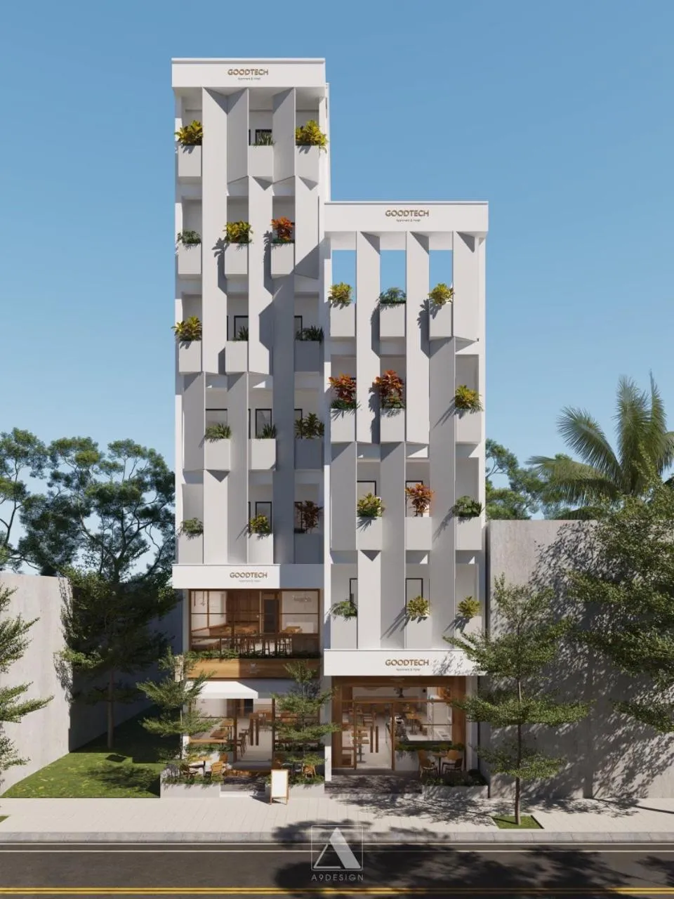 Property building in GOODTECH LUXURY Hotel & Apartment