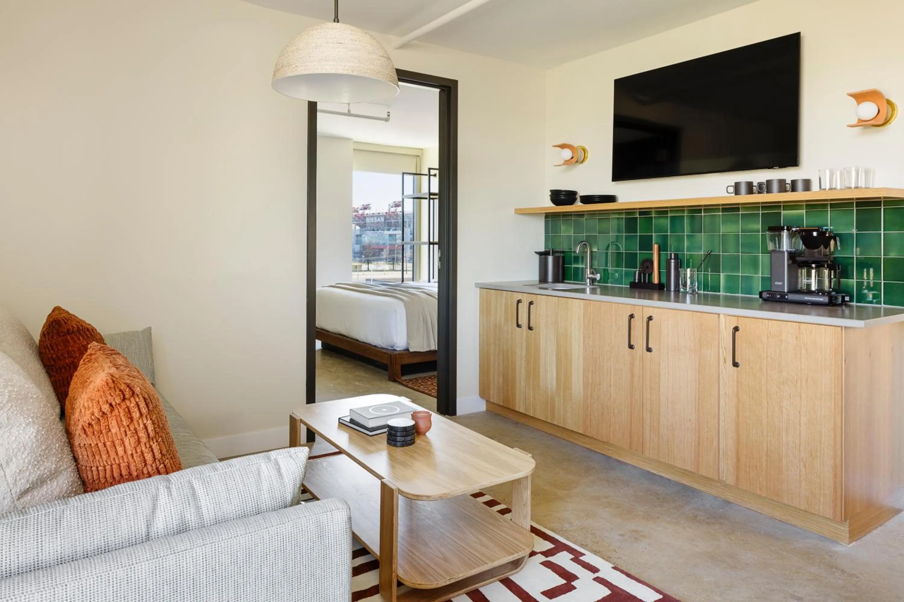 TV and multimedia in Drift Nashville, a Member of Design Hotels