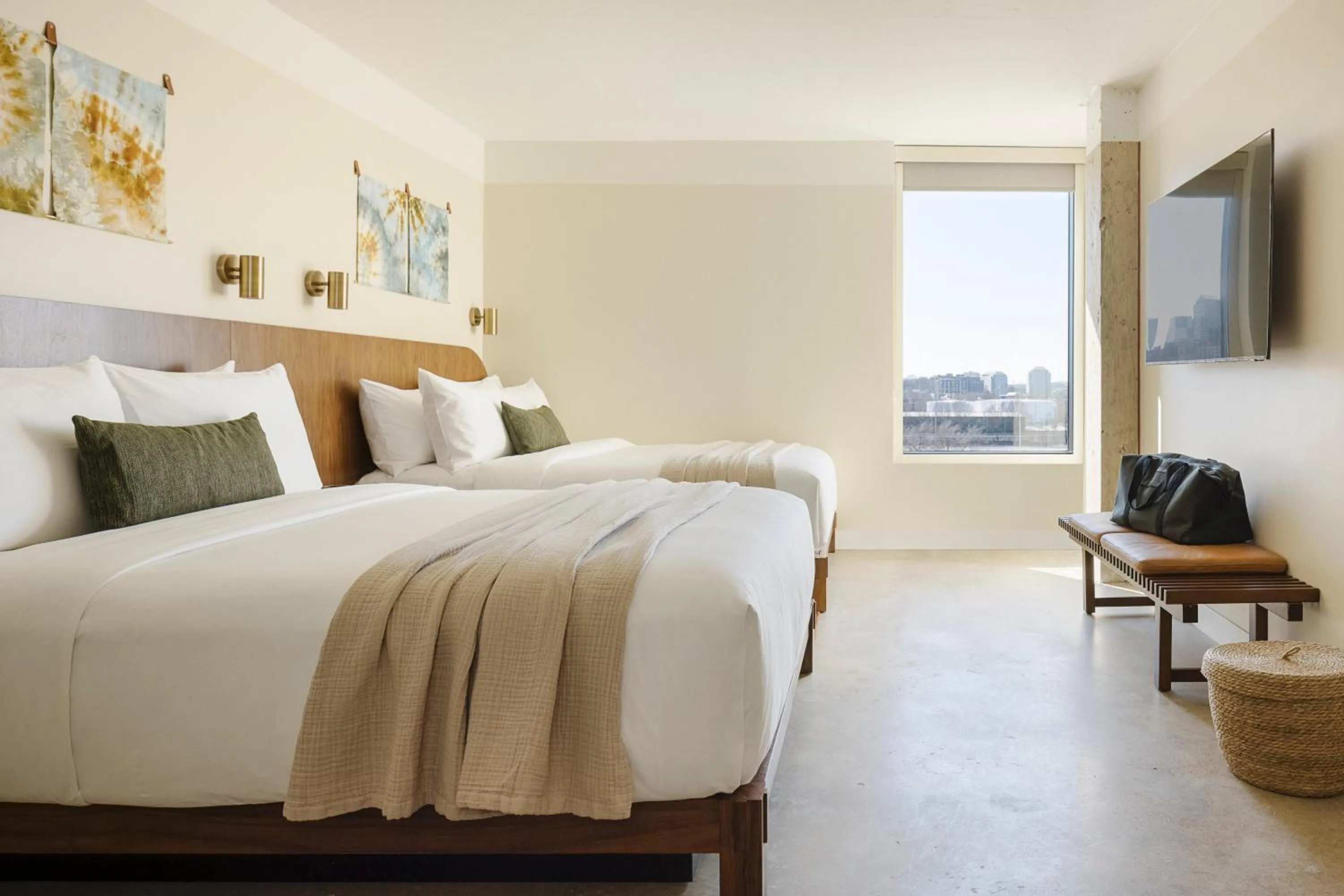Bed in Drift Nashville, a Member of Design Hotels