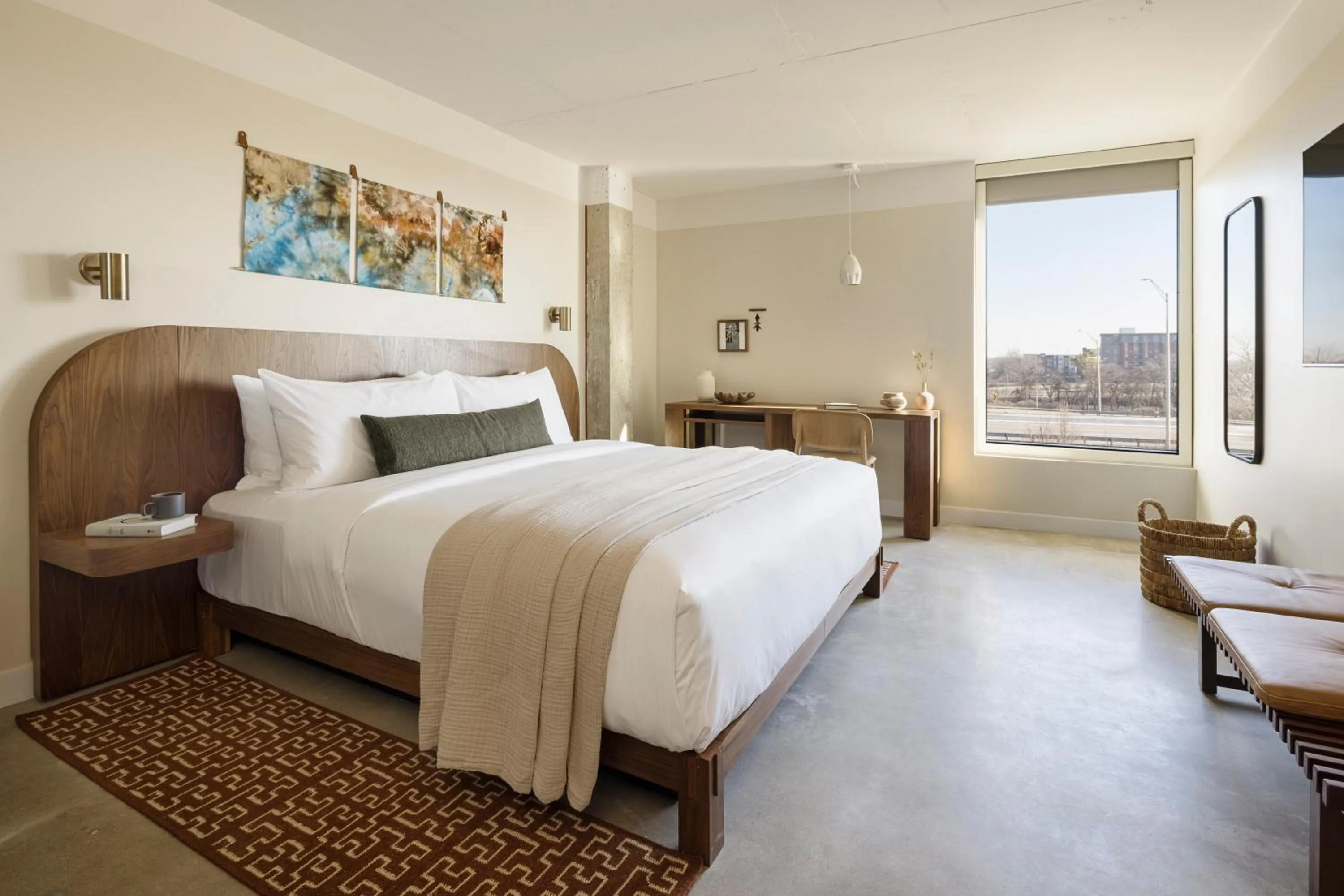 Bed in Drift Nashville, a Member of Design Hotels