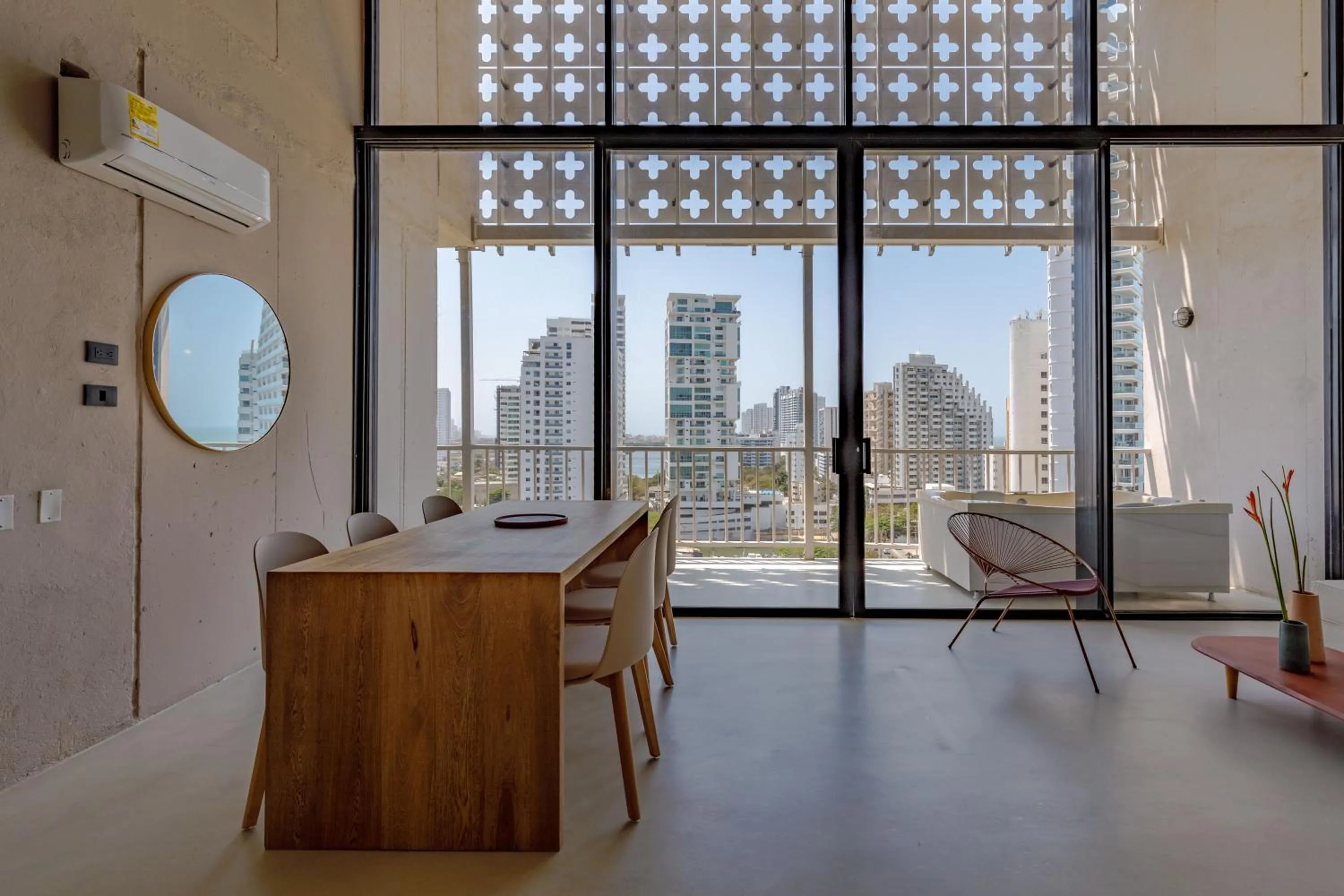 Seating area in Bondo Estudio