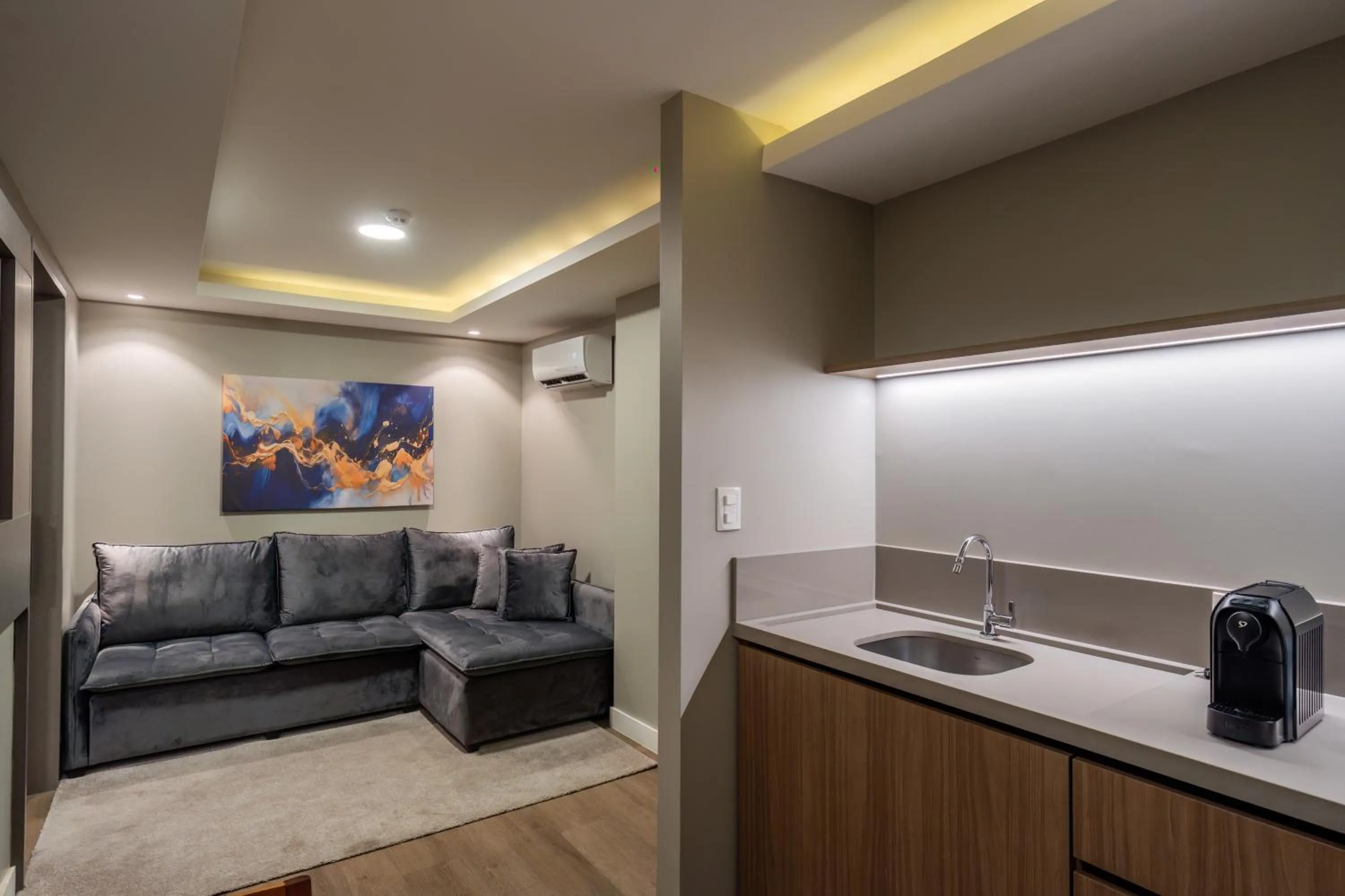 Living room in Hotel Caiuá Blumenau