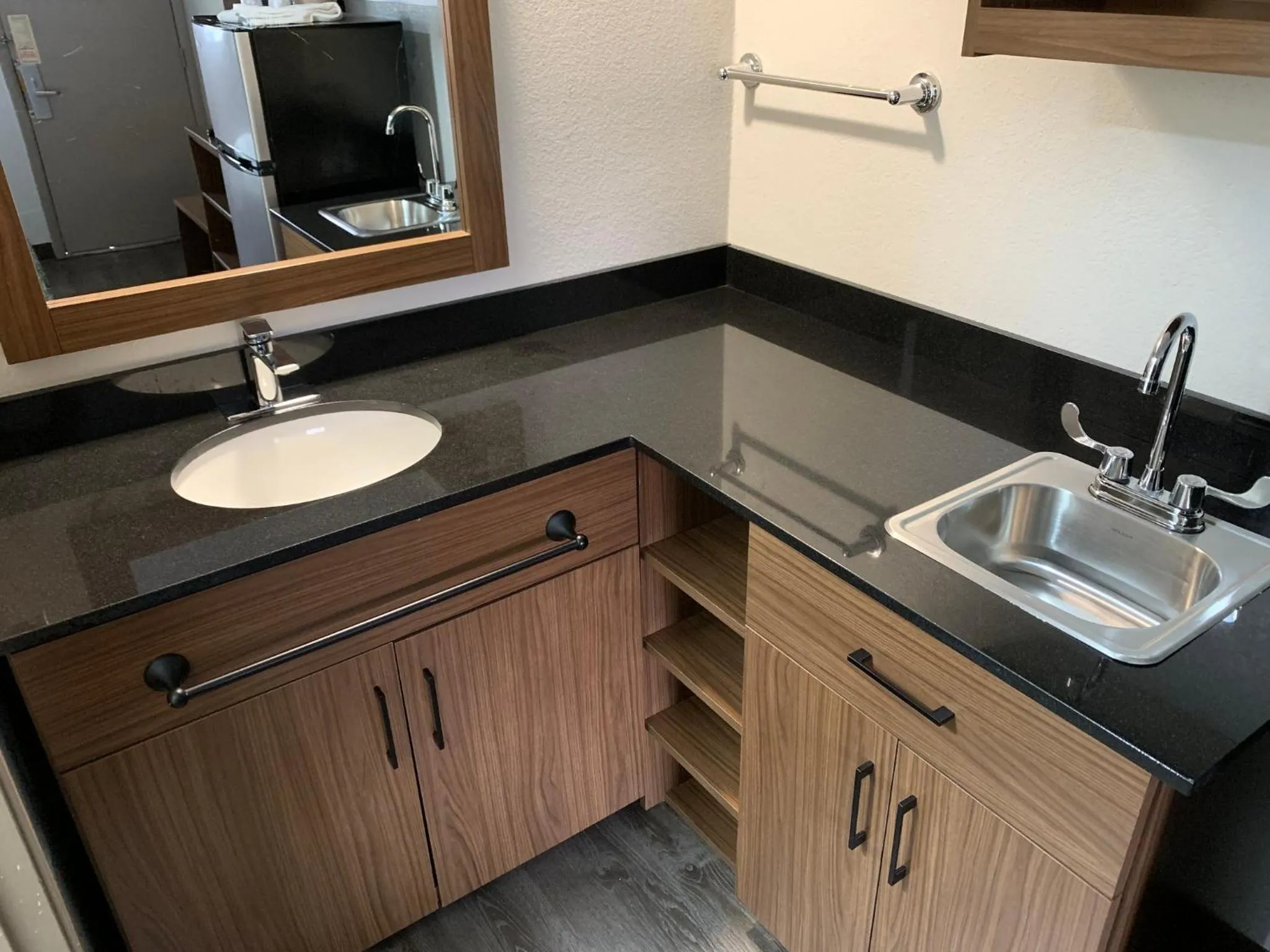 Bathroom in HomeTowne Studios by Red Roof Mystic - New London