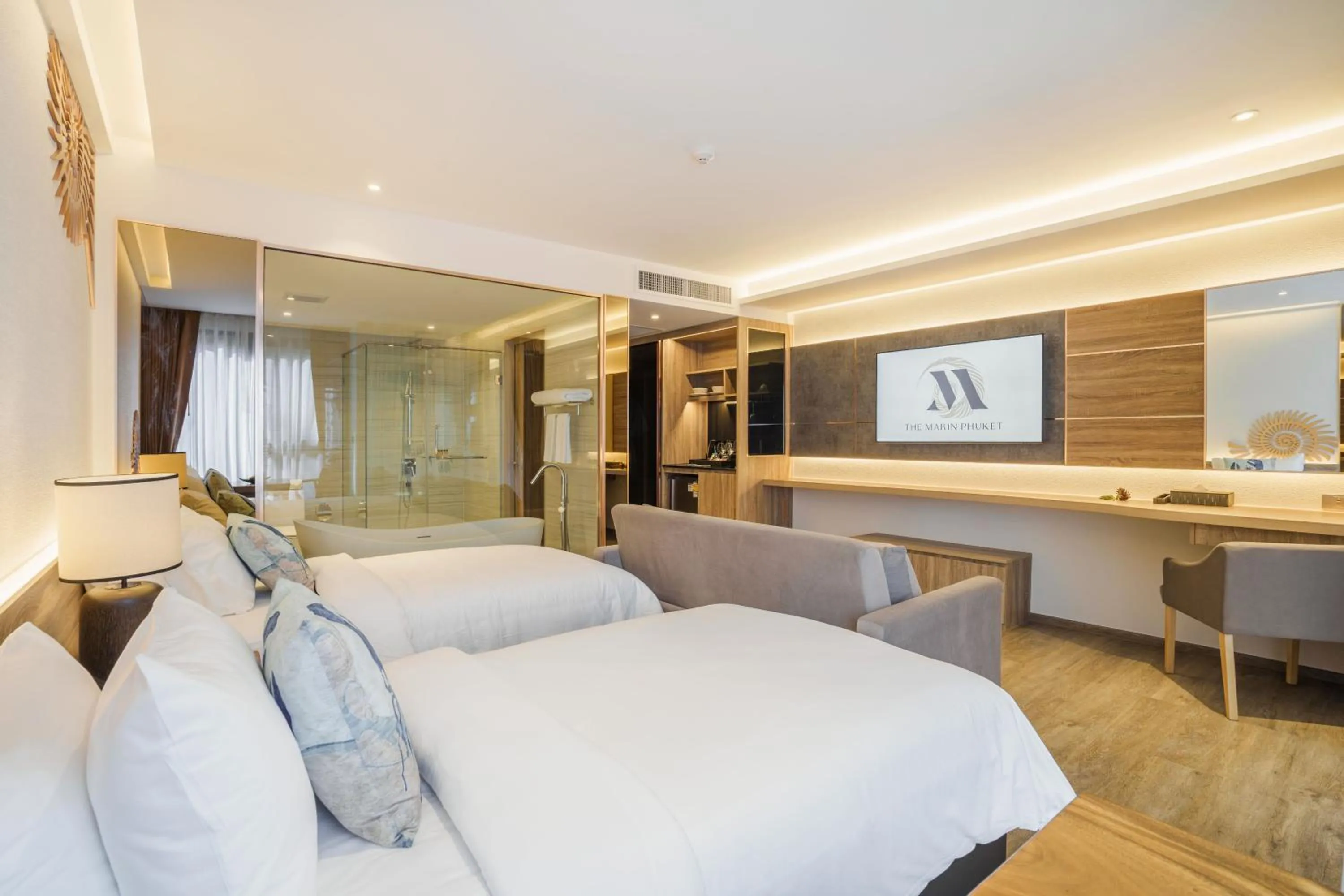 Bed in The Marin Phuket Kamala Beach