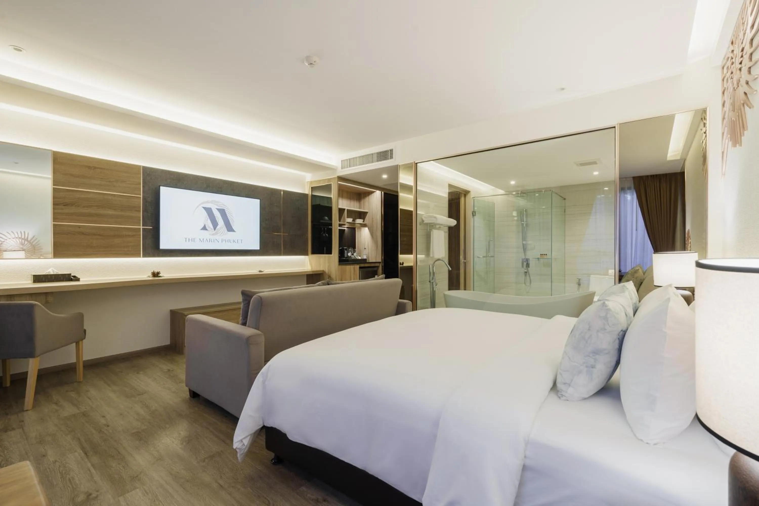 TV and multimedia, Bed in The Marin Phuket Kamala Beach