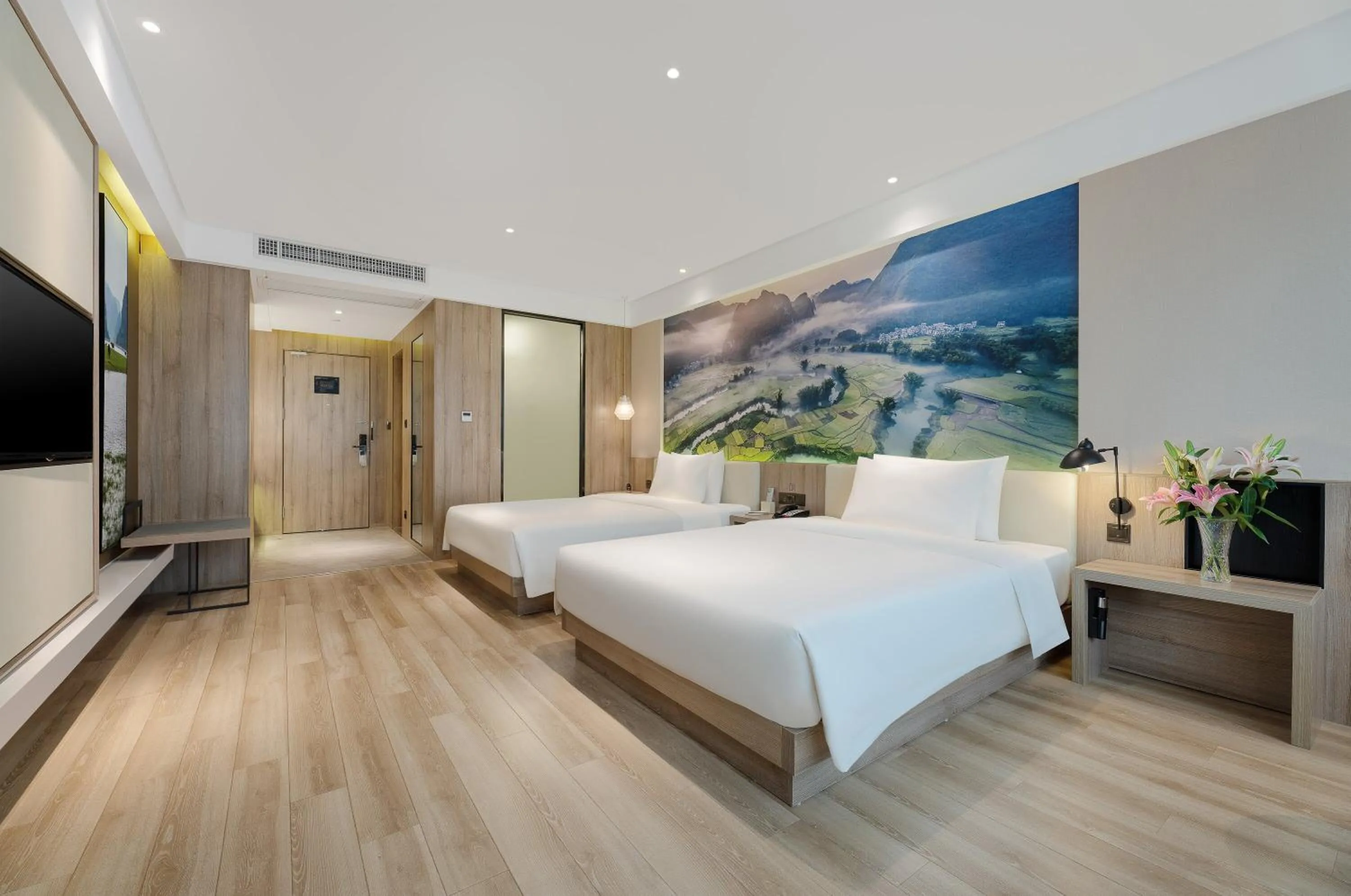 Bed in Atour Hotel Nanning Nanhu Subway Station