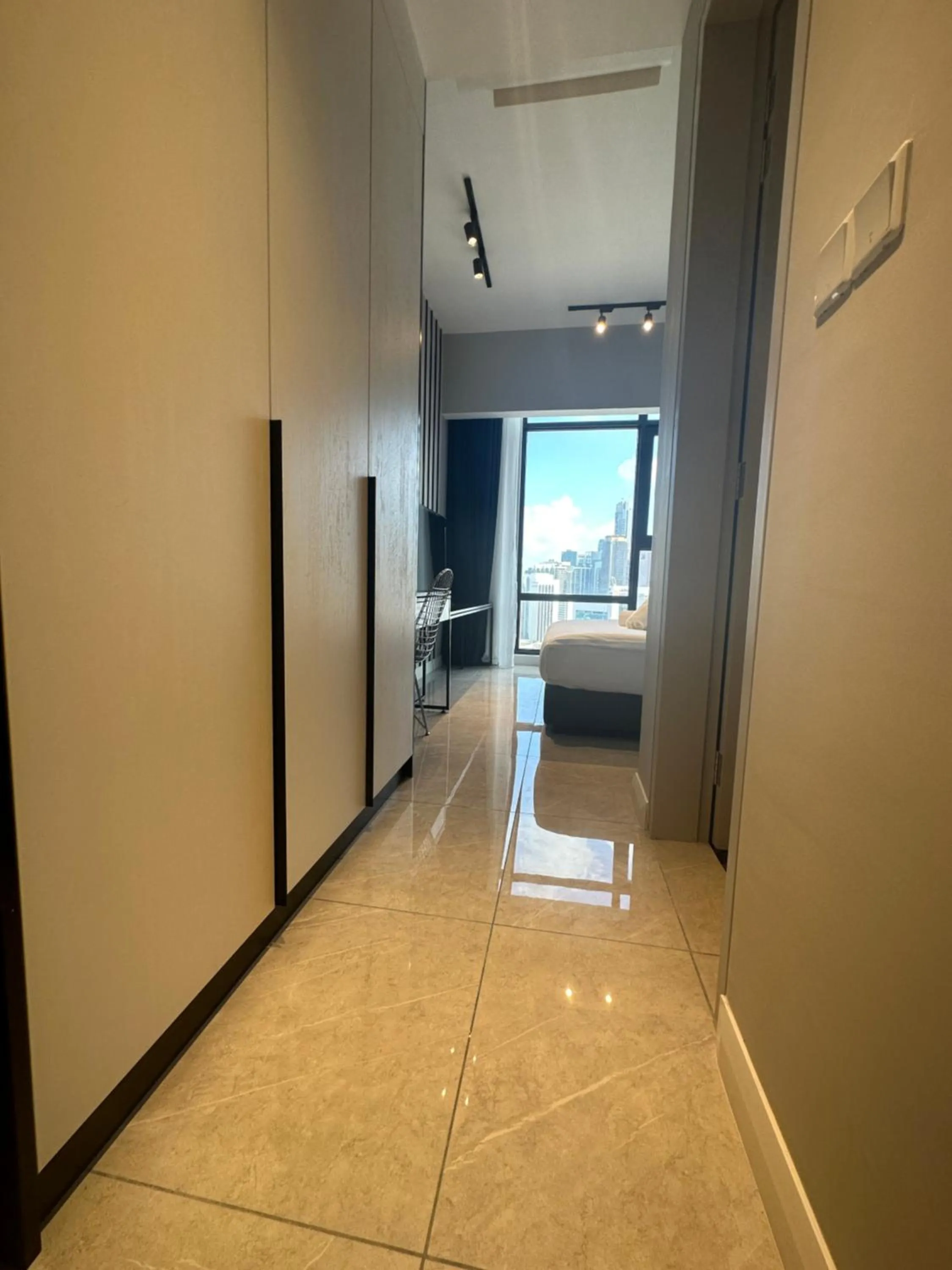 hair dresser in Axon Residence at Pavilion KLCC KL Tower view by KIMIRO