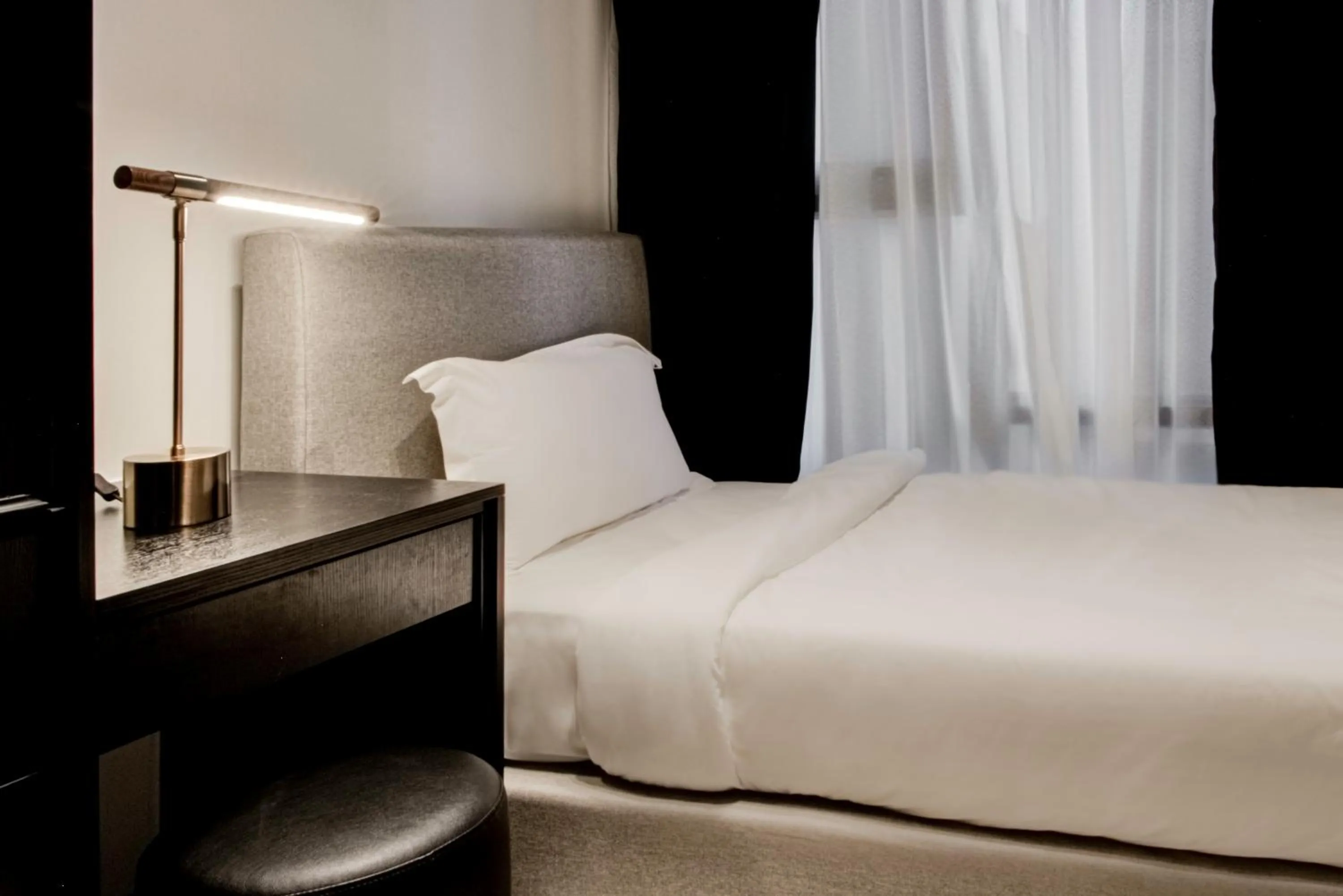 Bed in Axon Residence at Pavilion KLCC KL Tower view by KIMIRO