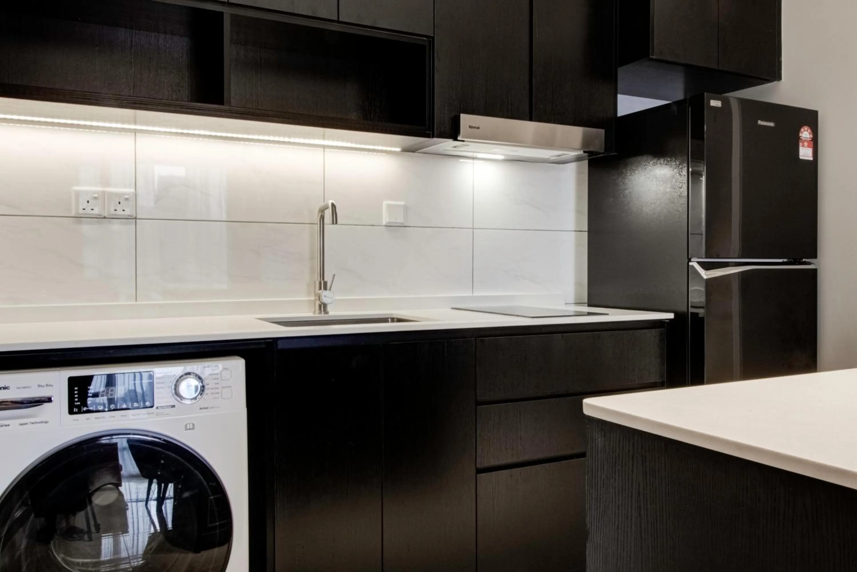 Kitchen or kitchenette in Axon Residence at Pavilion KLCC KL Tower view by KIMIRO