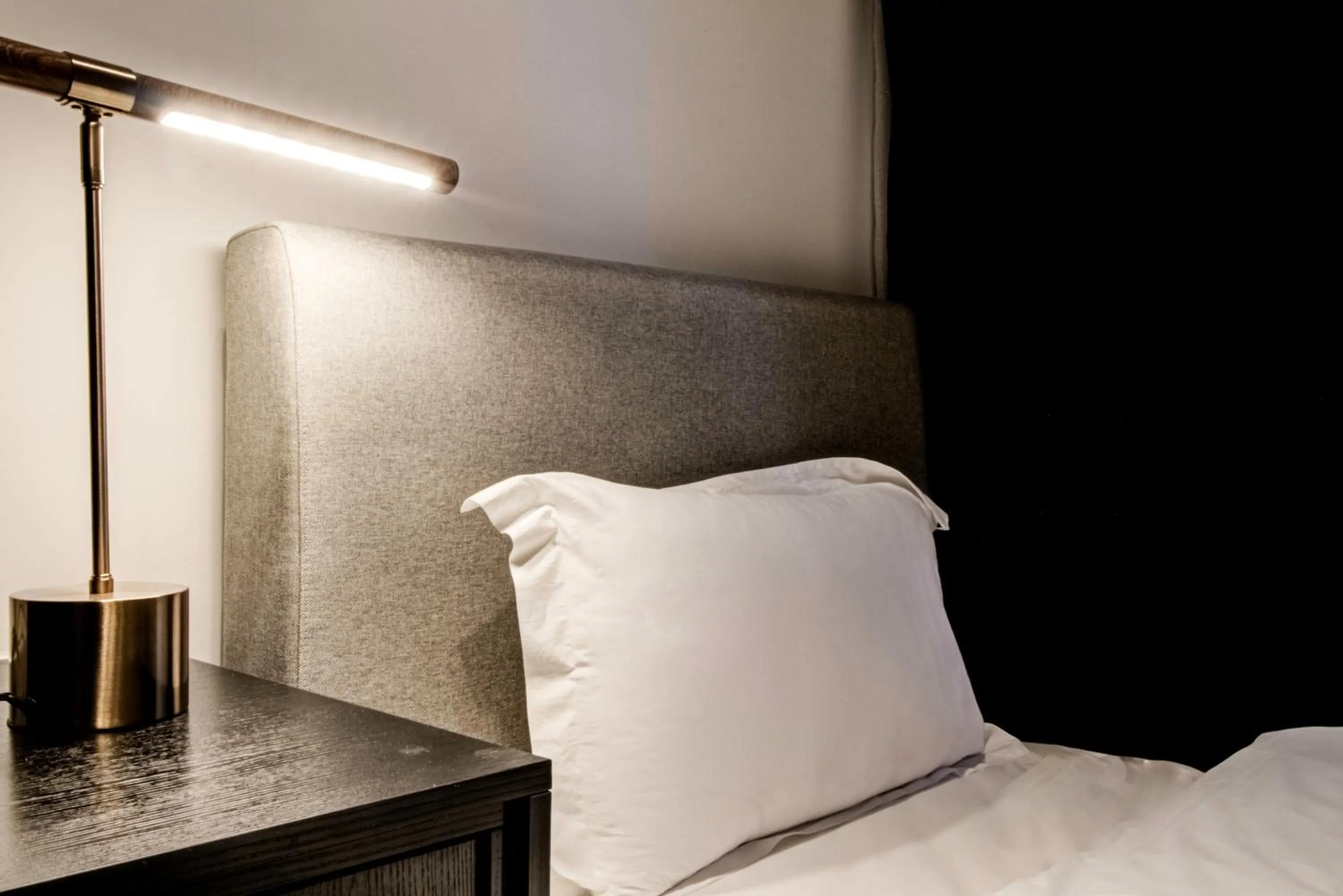 Bed in Axon Residence at Pavilion KLCC KL Tower view by KIMIRO