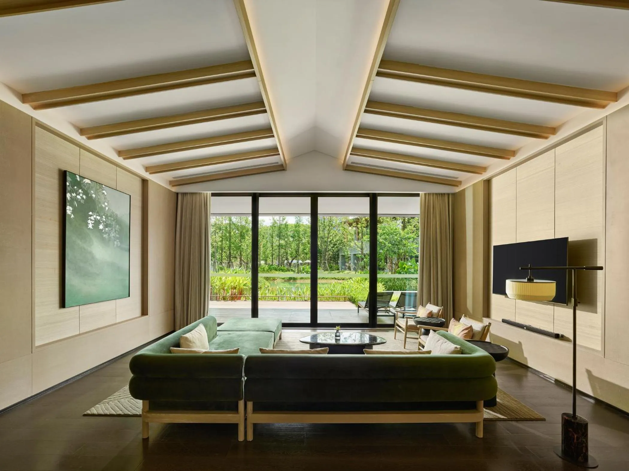 Living room in Banyan Tree Dongguan Songshan Lake